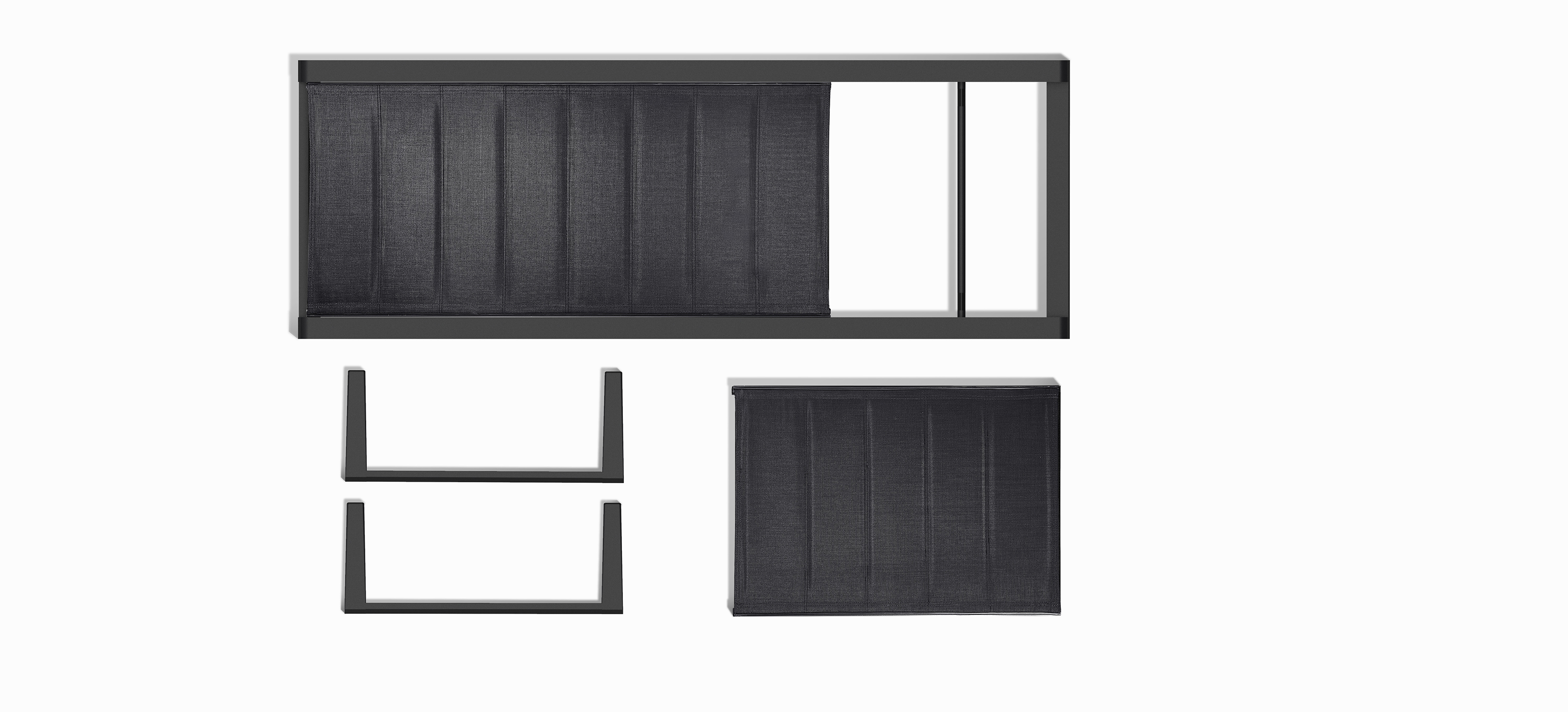 Emoti recliner metal textile anthracite