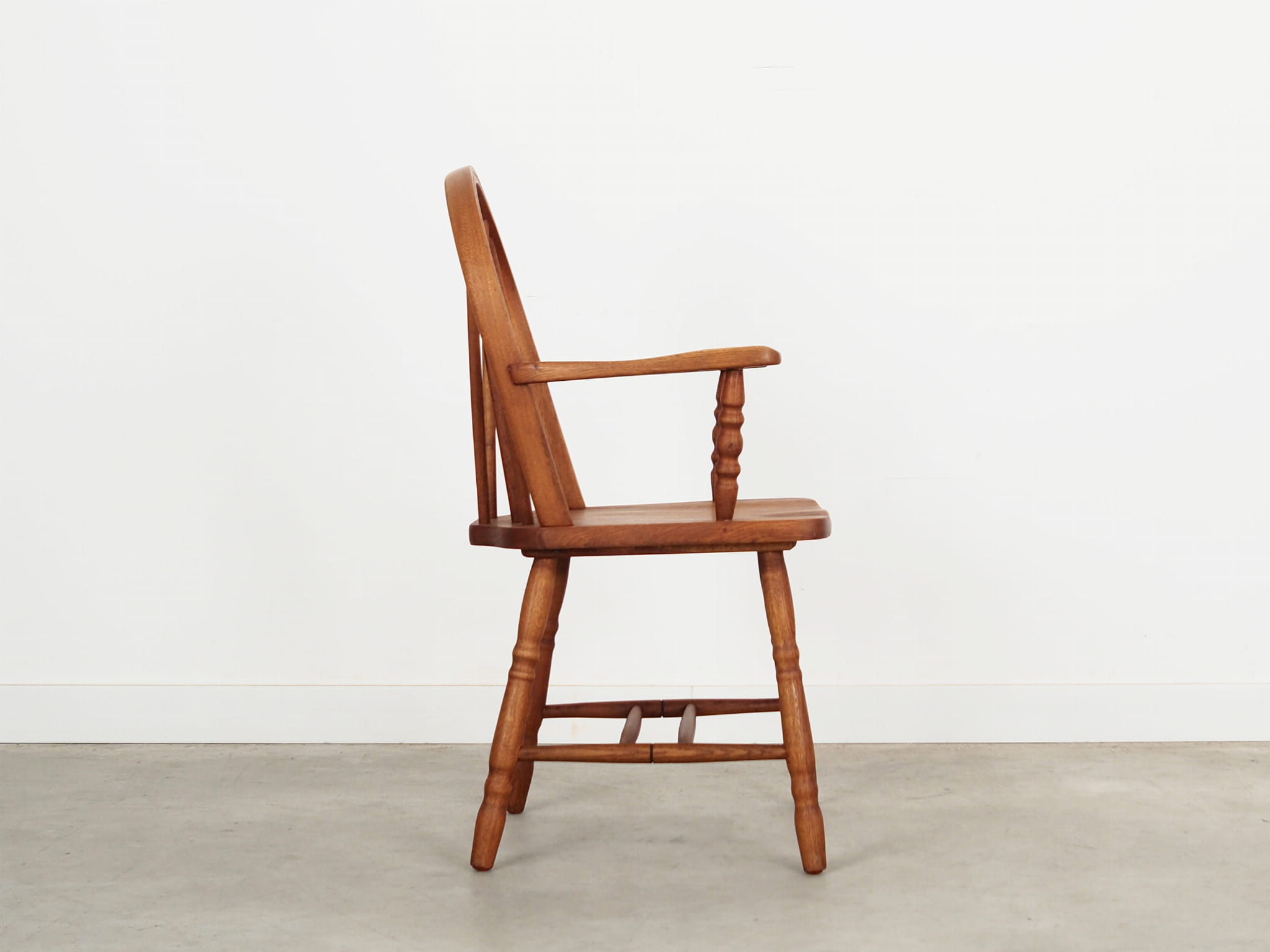 Vintage Armchair Oak Wood Brown 1960s