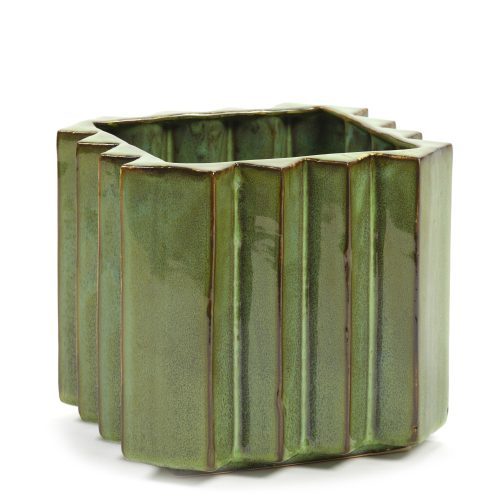 ZickZack Blumentopf Grün