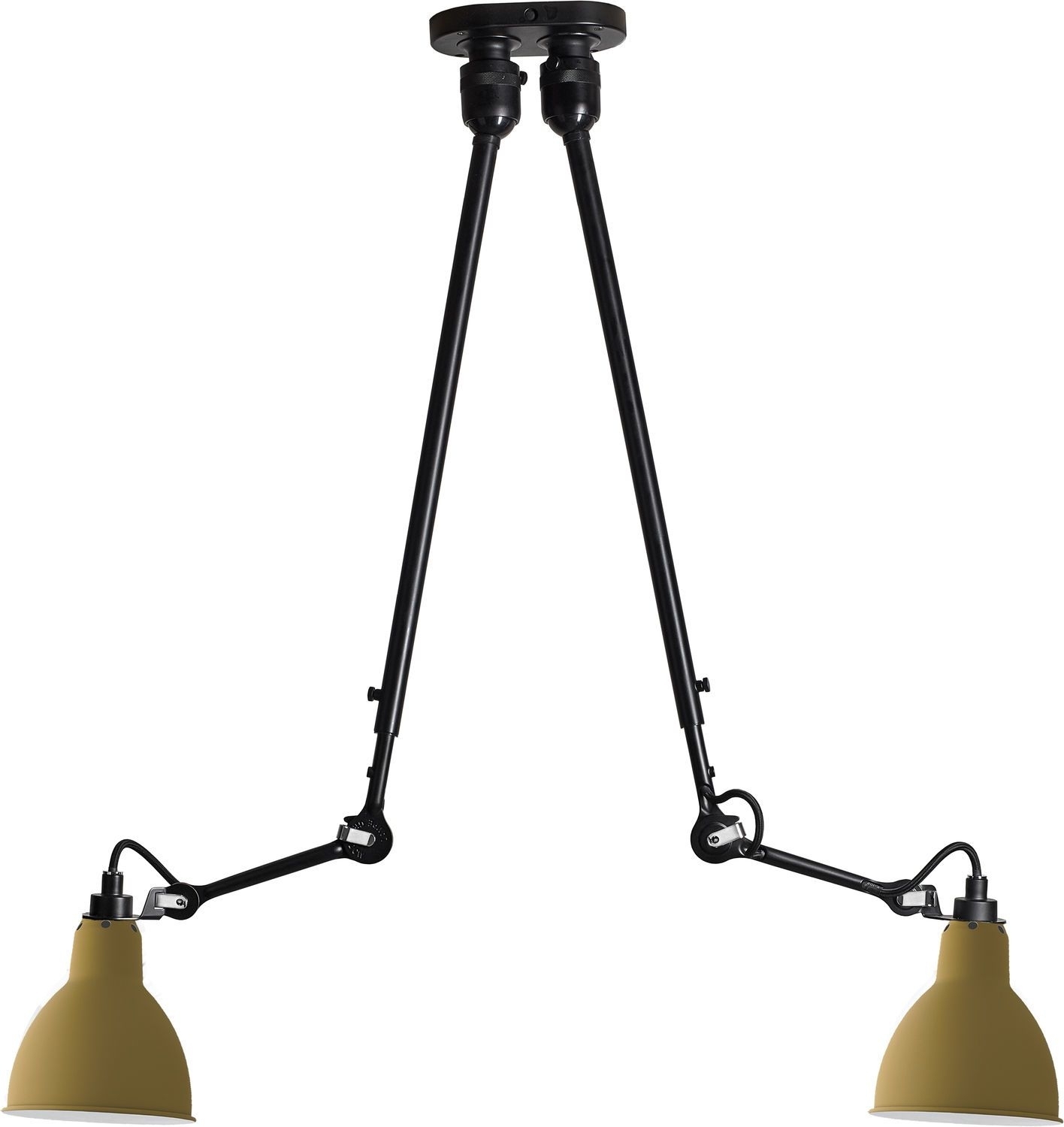 LAMPE GRAS N°302 DOUBLE Pendelleuchte Gelb