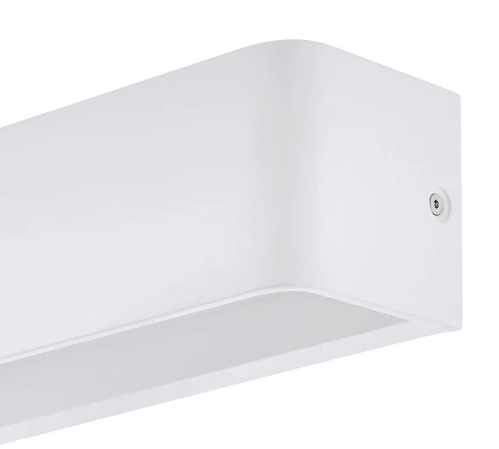 LED Wandleuchte 1-flammig Aluminium Weiß