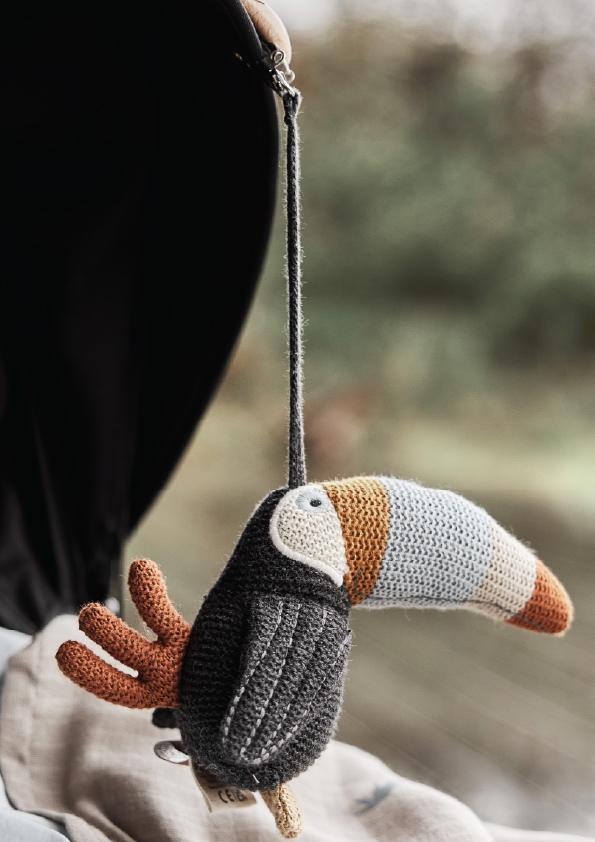 Toucan Babywagen Clip Baumwolle Mehrfarbig