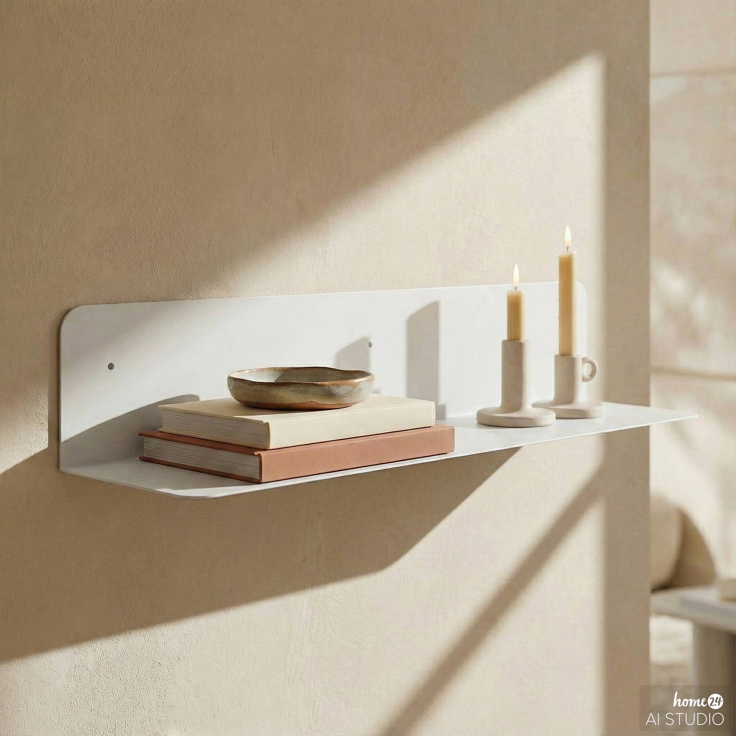 Beikou Typ B Wandboard Metall Weiß 100x18cm