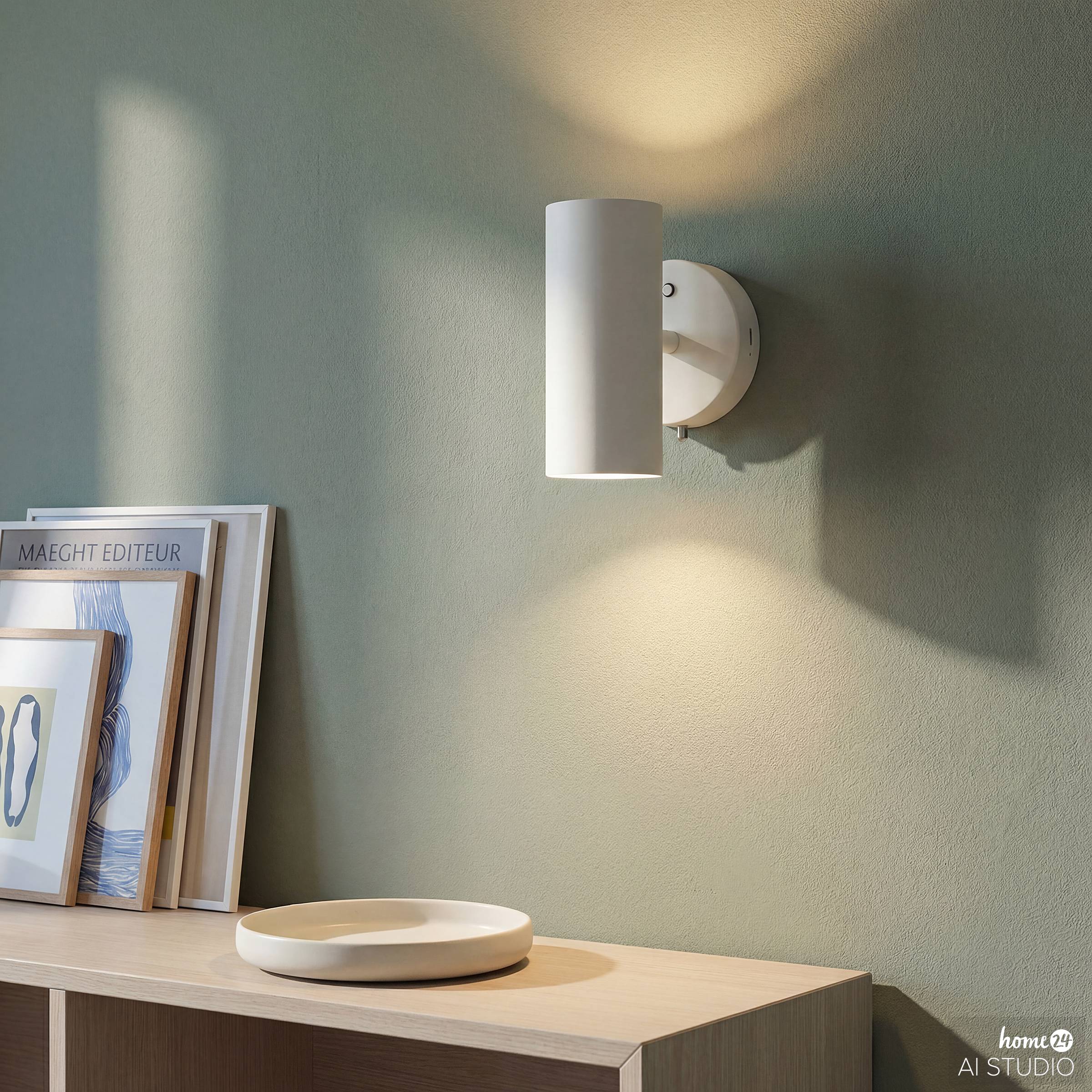 DINA Akku-Wandleuchte 3-Stufen-Dimmer Beige