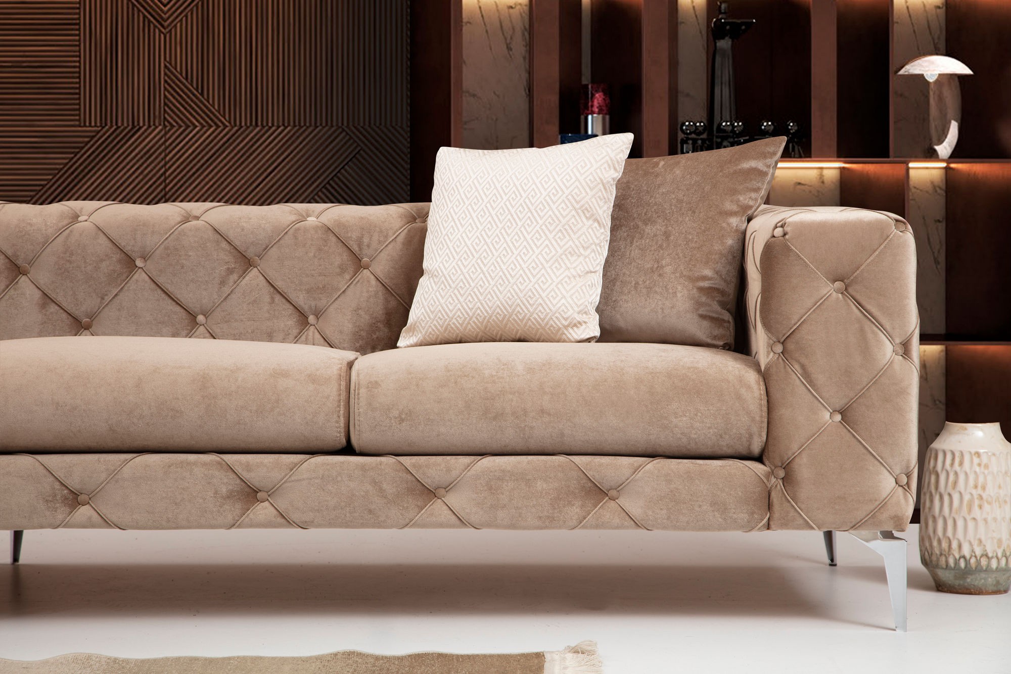 Como Sofa 4-Sitzer Beige