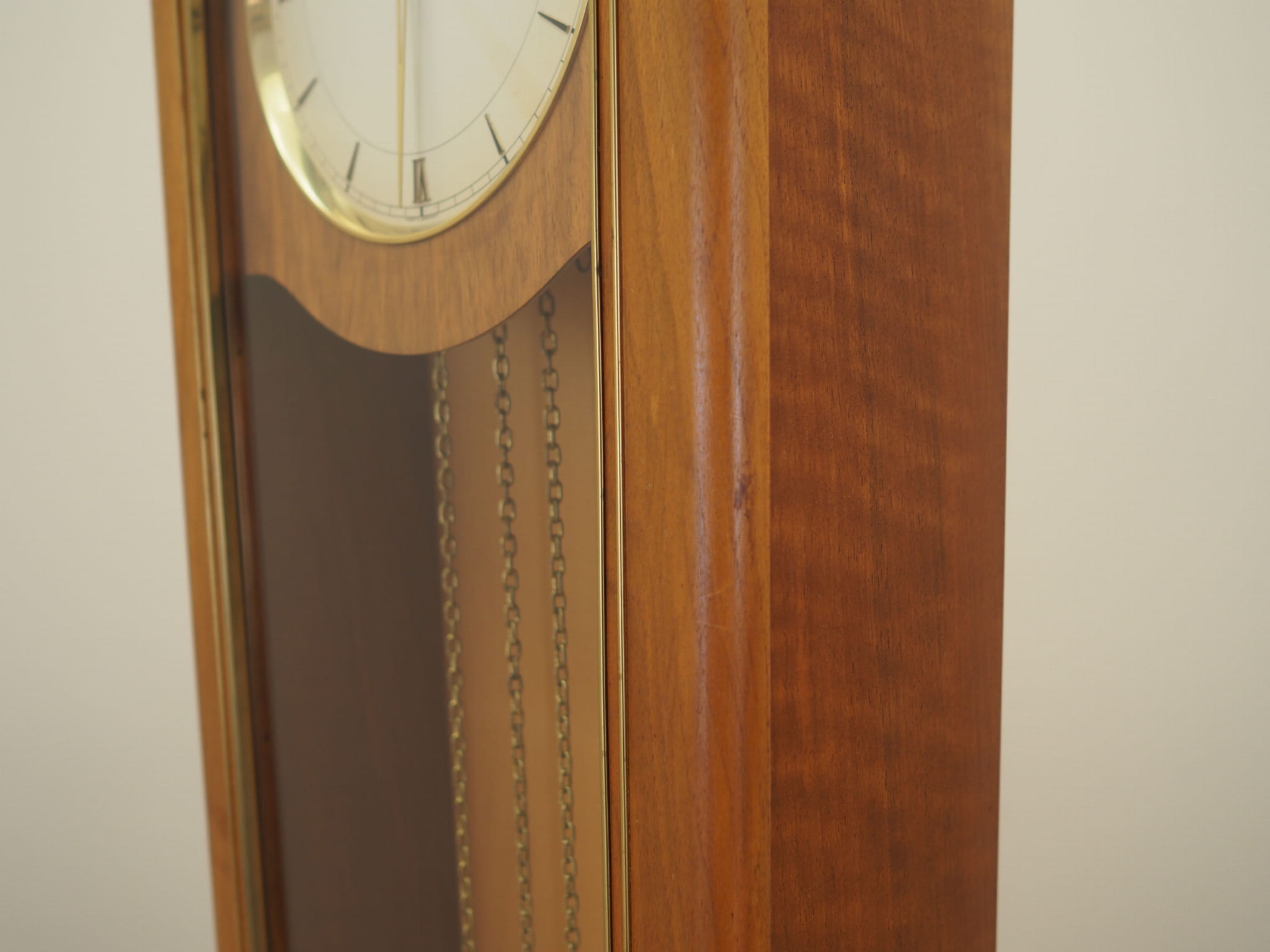 Vintage grandfather clock pine wood