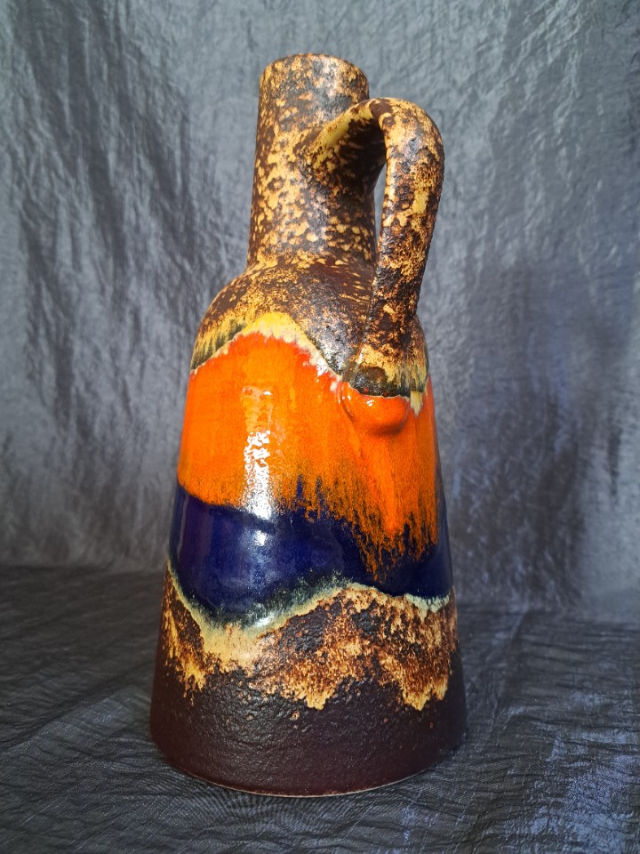 Vintage Vase Keramik Mehrfarbig