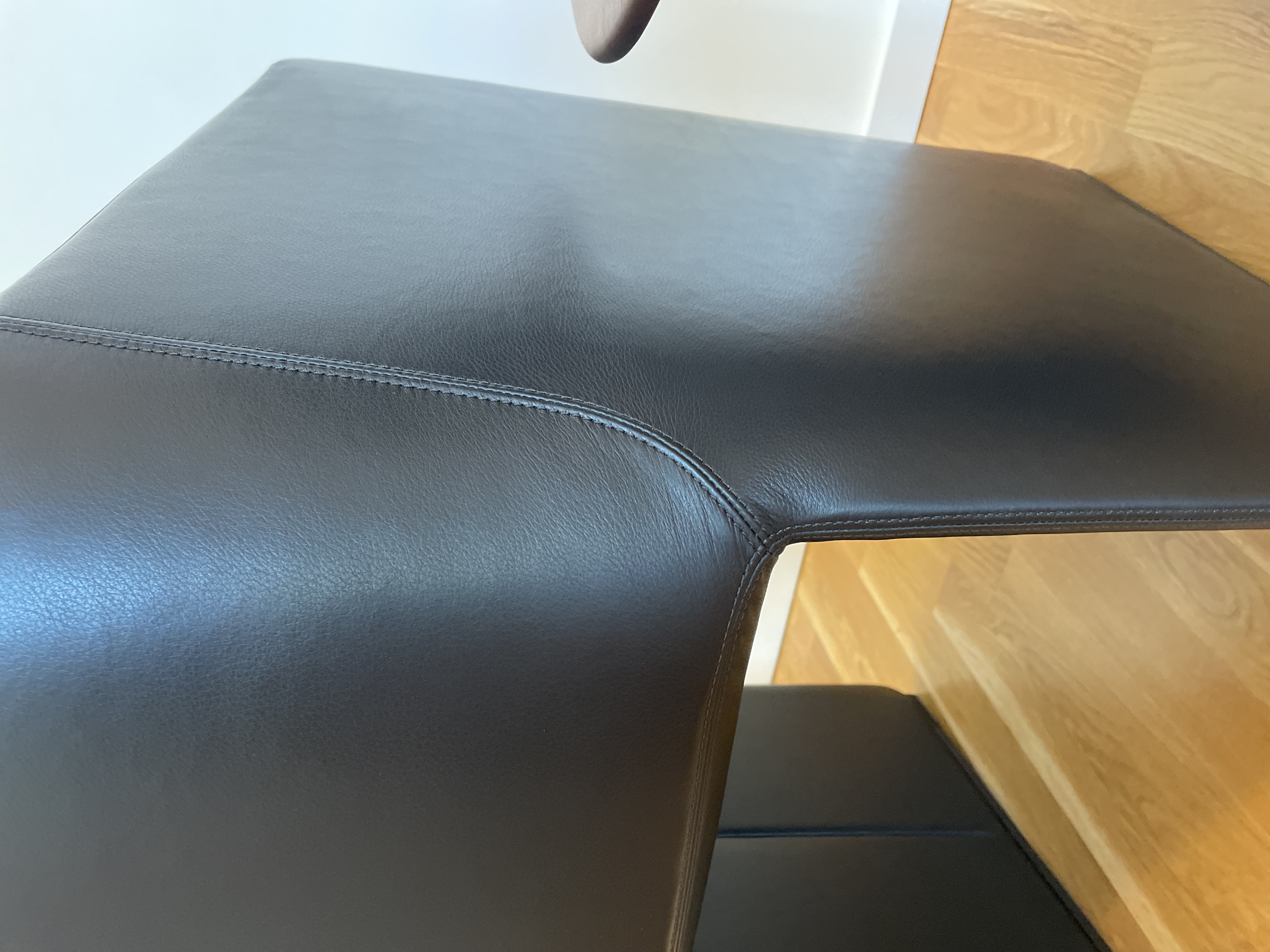 2x 525 Foster Walter Knoll Sessel mit Armlehne Leder Schwarz