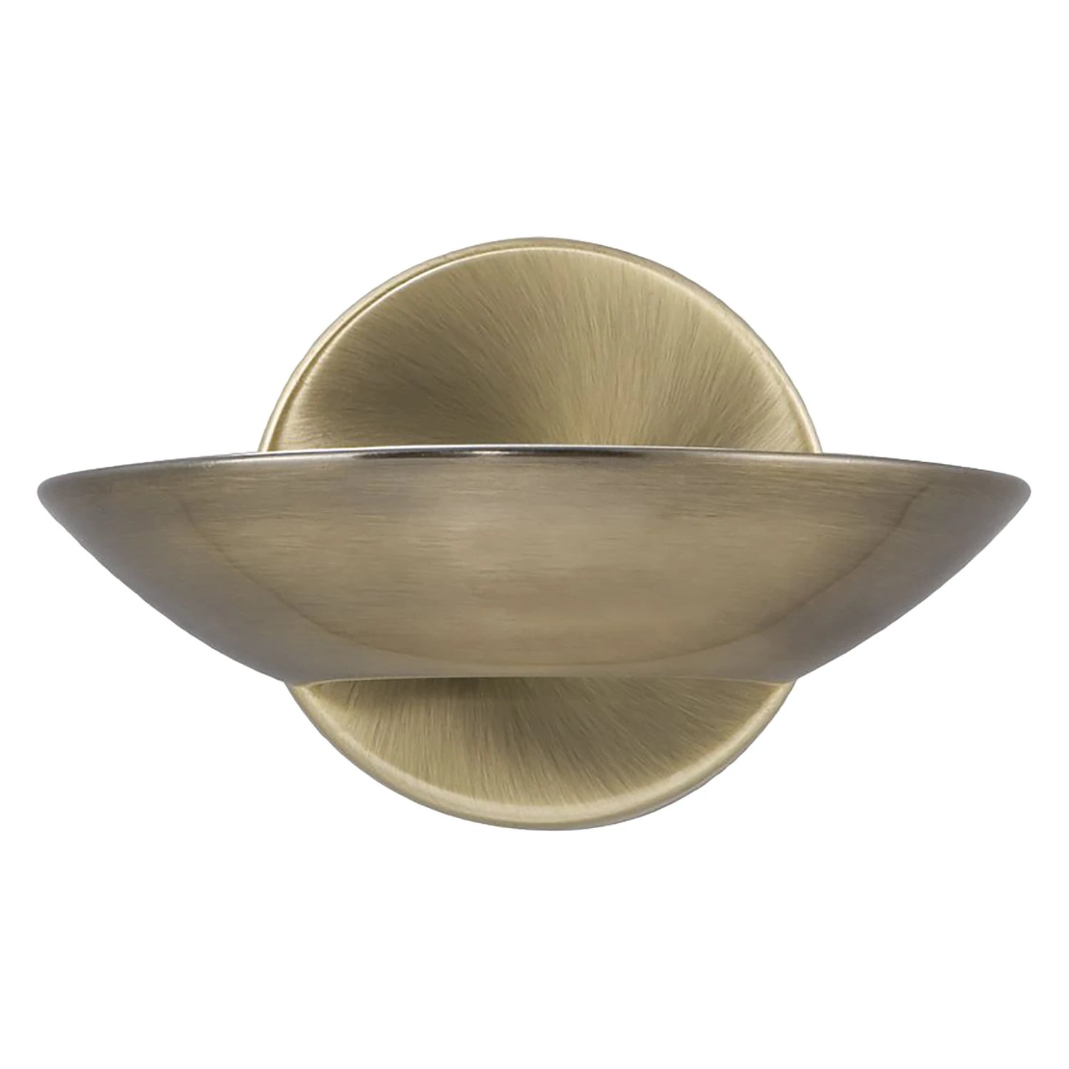 LED-Wandleuchte 2-flammig Glas Metall Kupfer