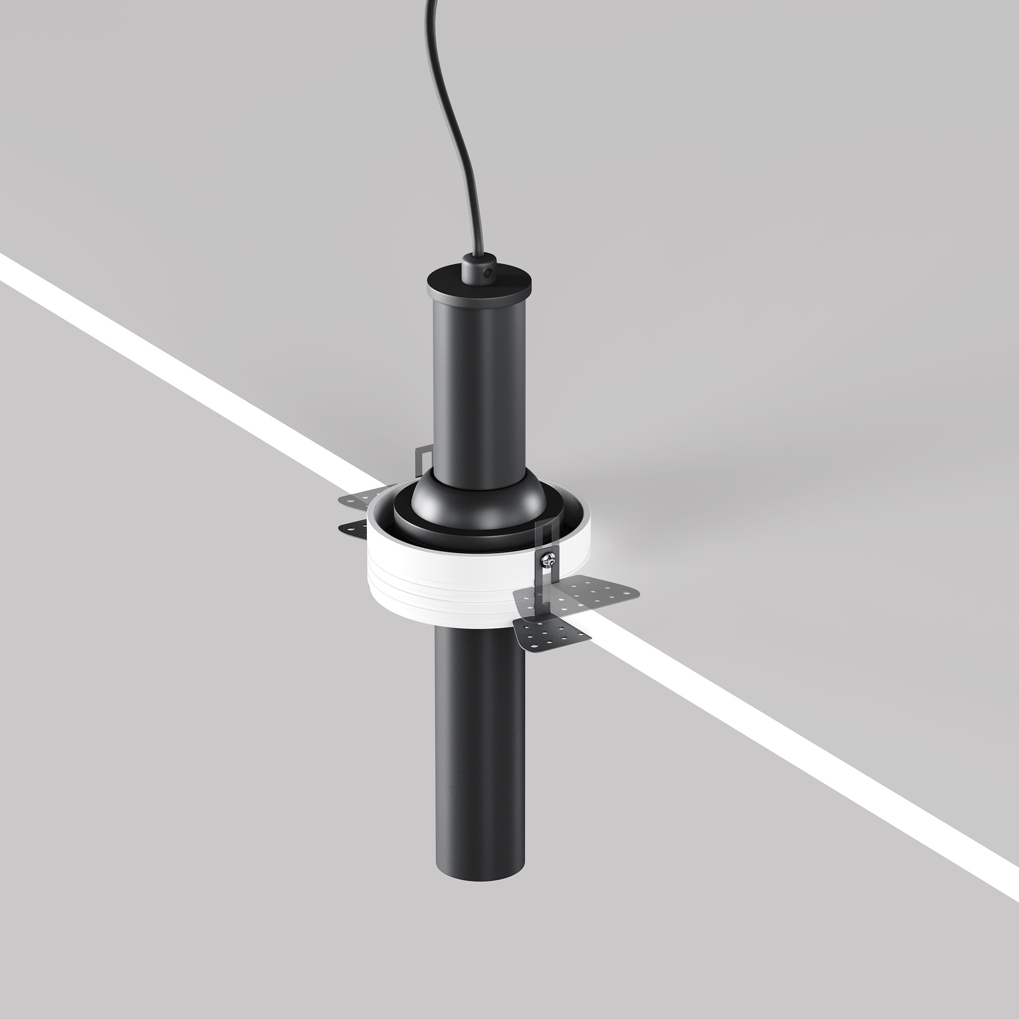  Focus T Einbauleuchte Schwarz Ø 3cm