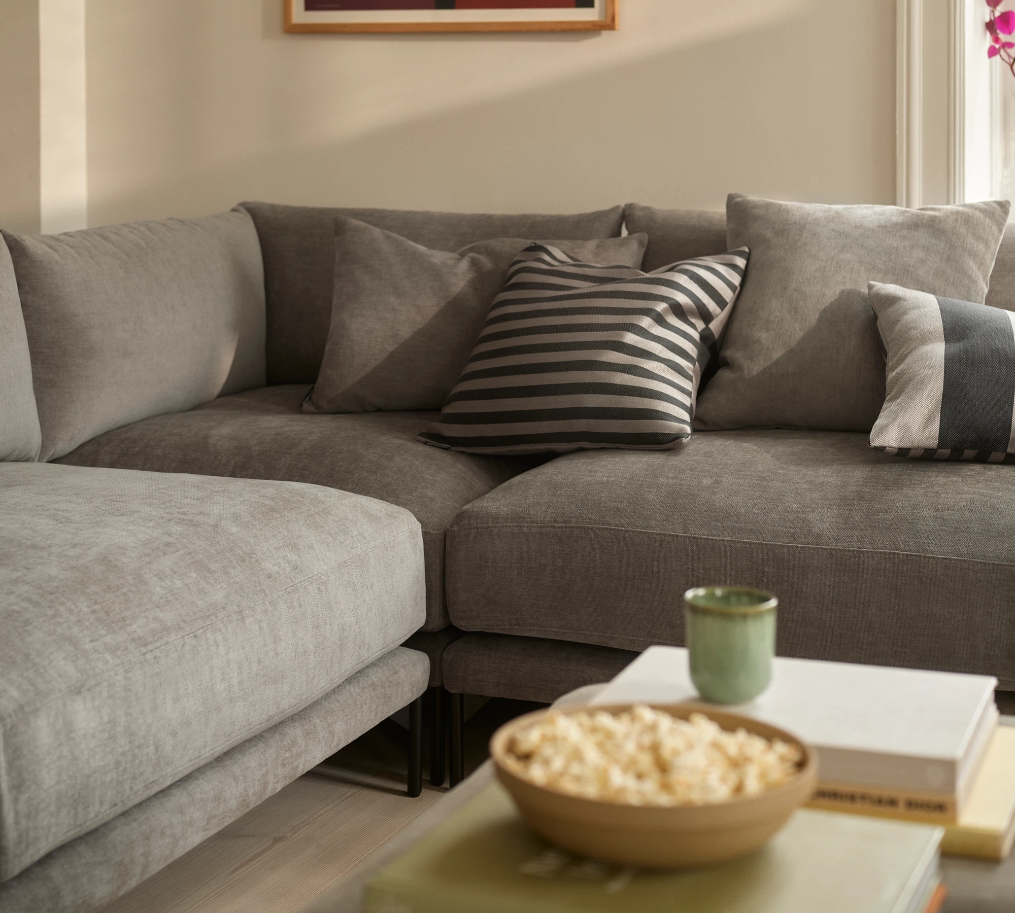Vincent 1-Sitzer Modul Rechts Planet Grey Green