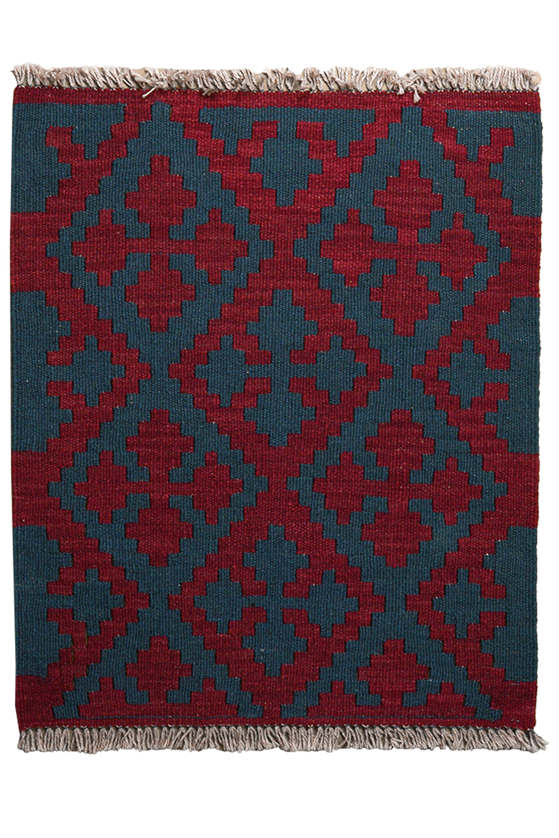 Kilim Gashgai Teppich Rot Blau