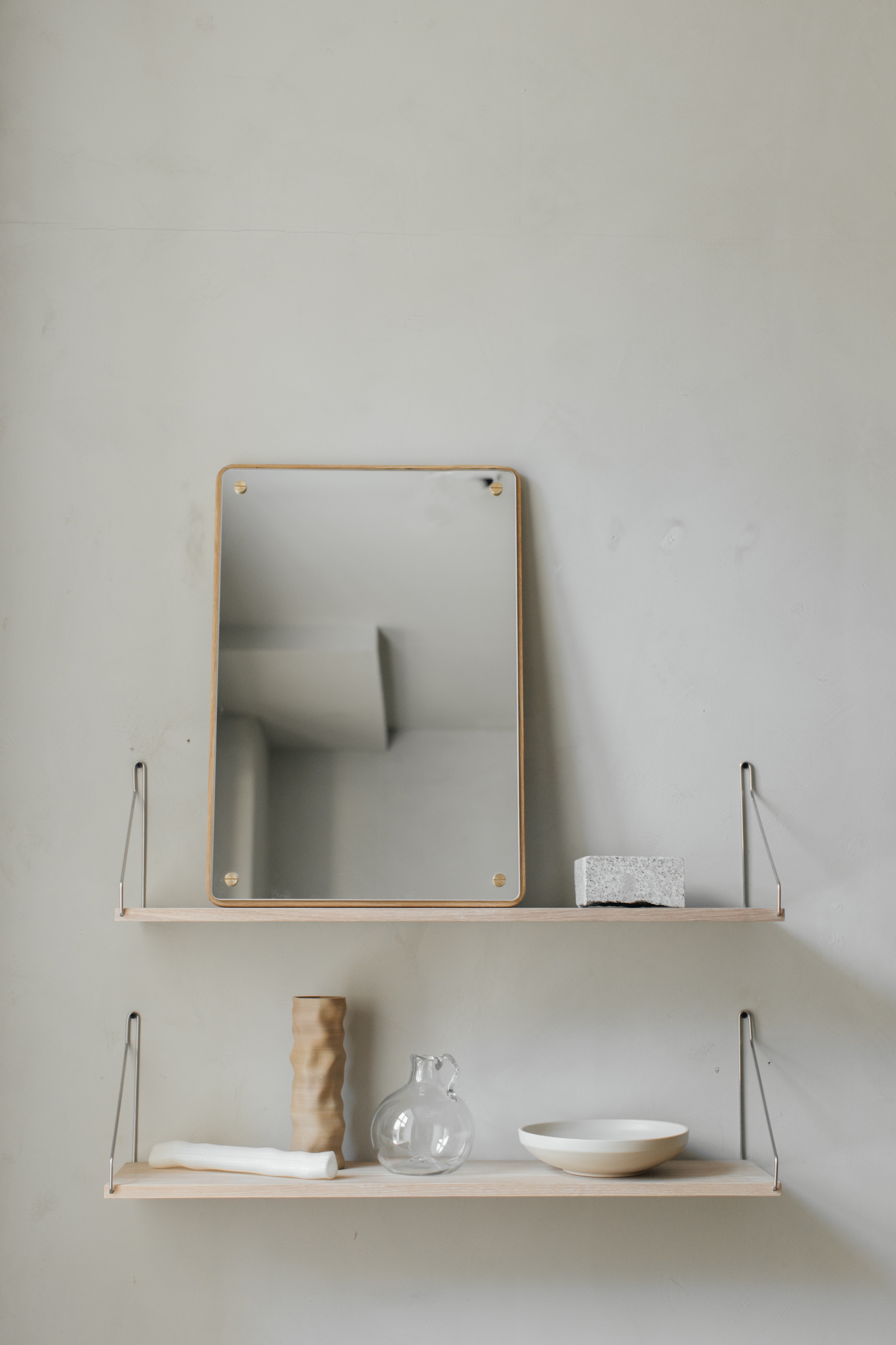 Shelf Regal Holz Metall Schwarz