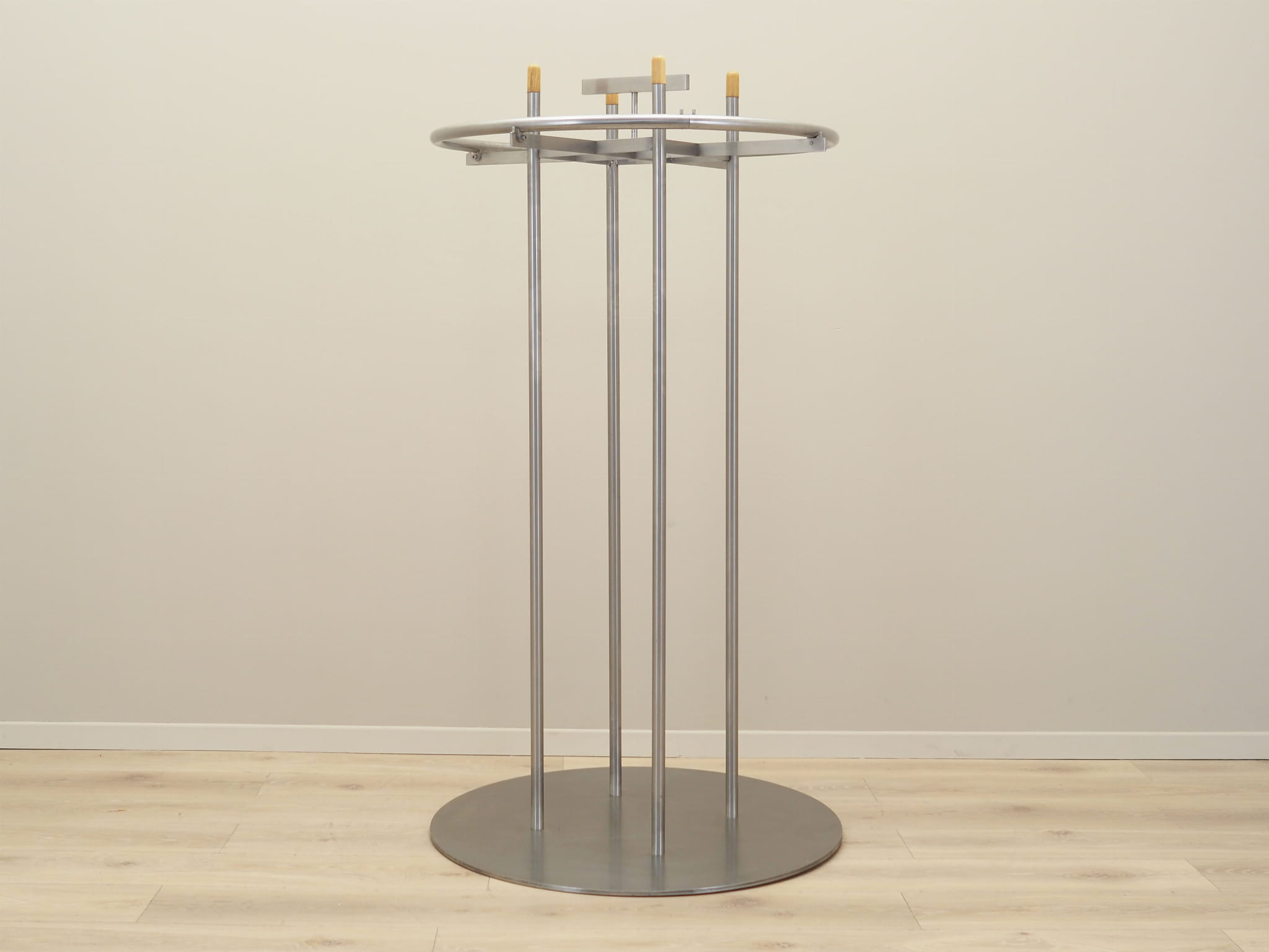 Vintage coat rack metal silver 1990s