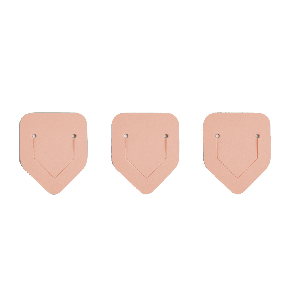 3x Urban Lesezeichen 100% Recyceltes Leder Rosa