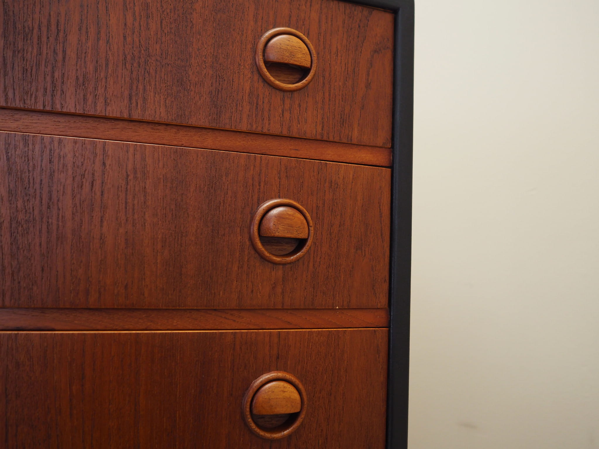 Vintage chest of drawers Teak wood Brown 1960s
