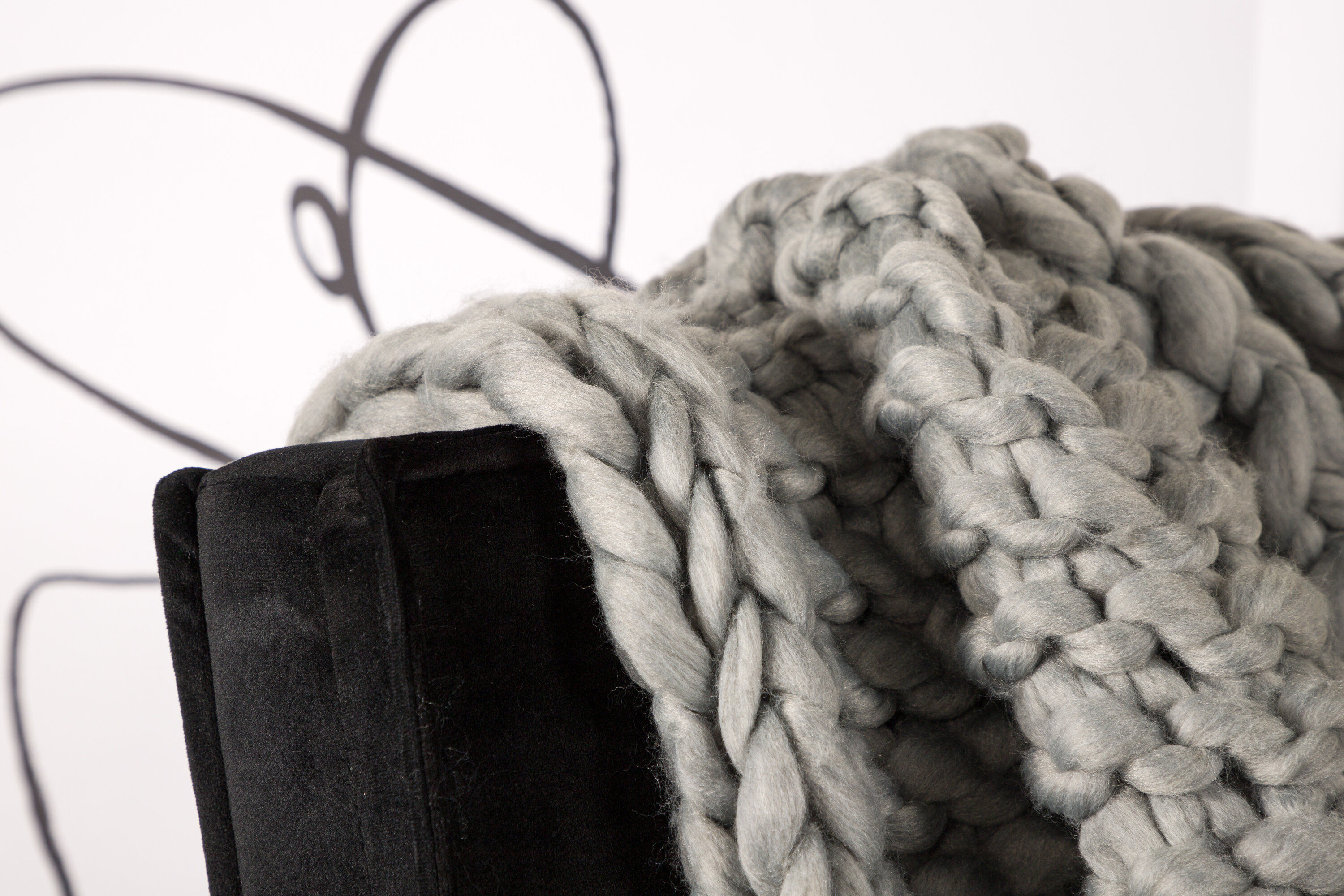 Kate Plaid Light Grey 130x170cm