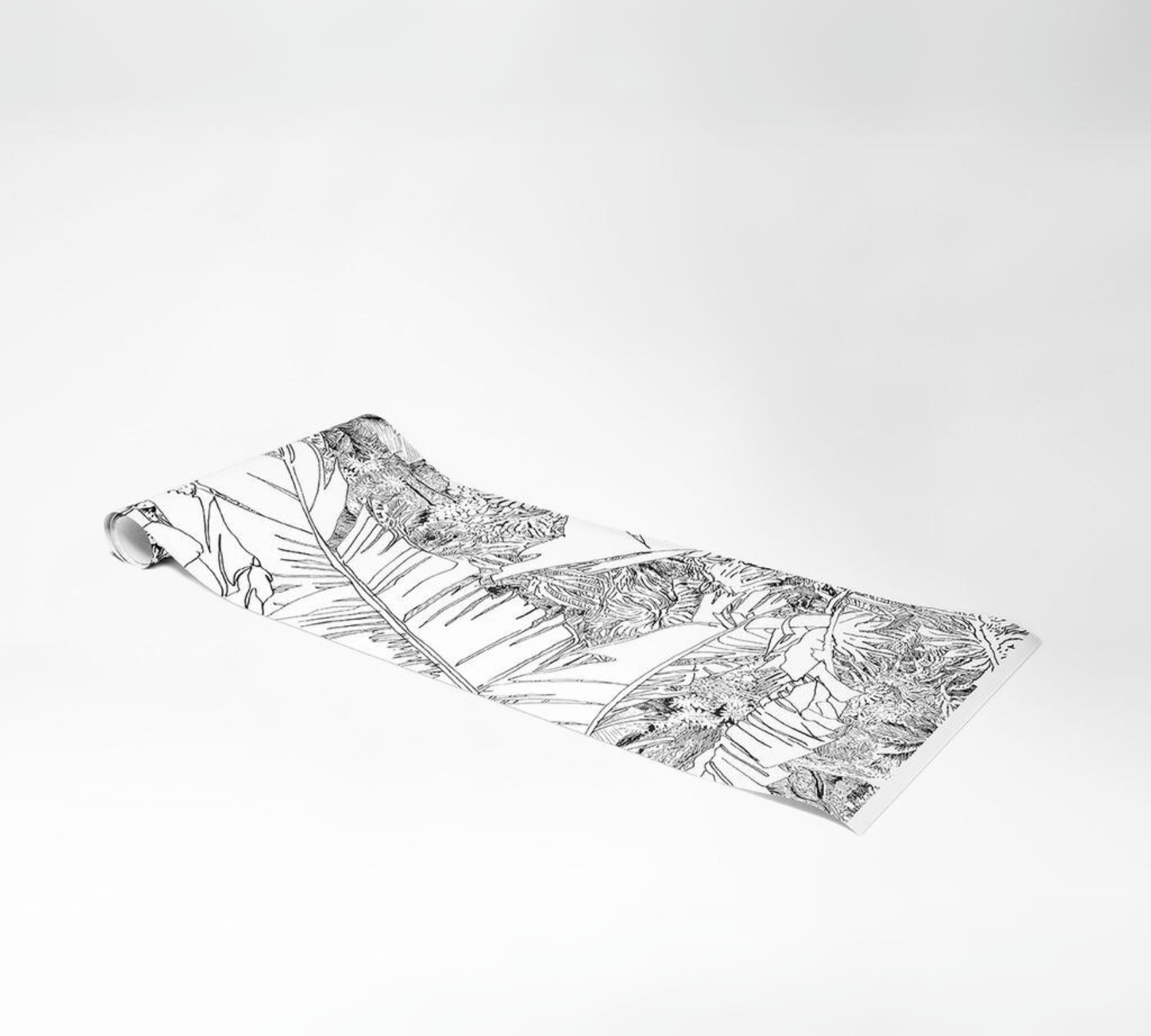 2x Jungle Wallpaper Black White