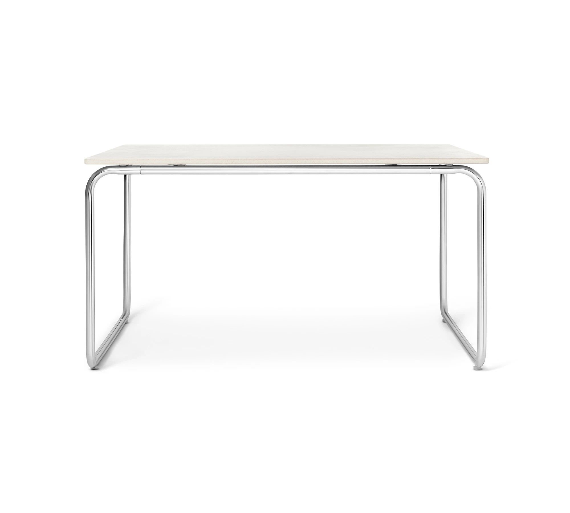 Marlon Couchtisch Sand Stone Chrom 70x70 cm