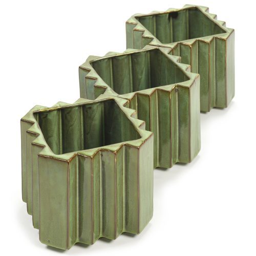 ZickZack Blumentopf Grün