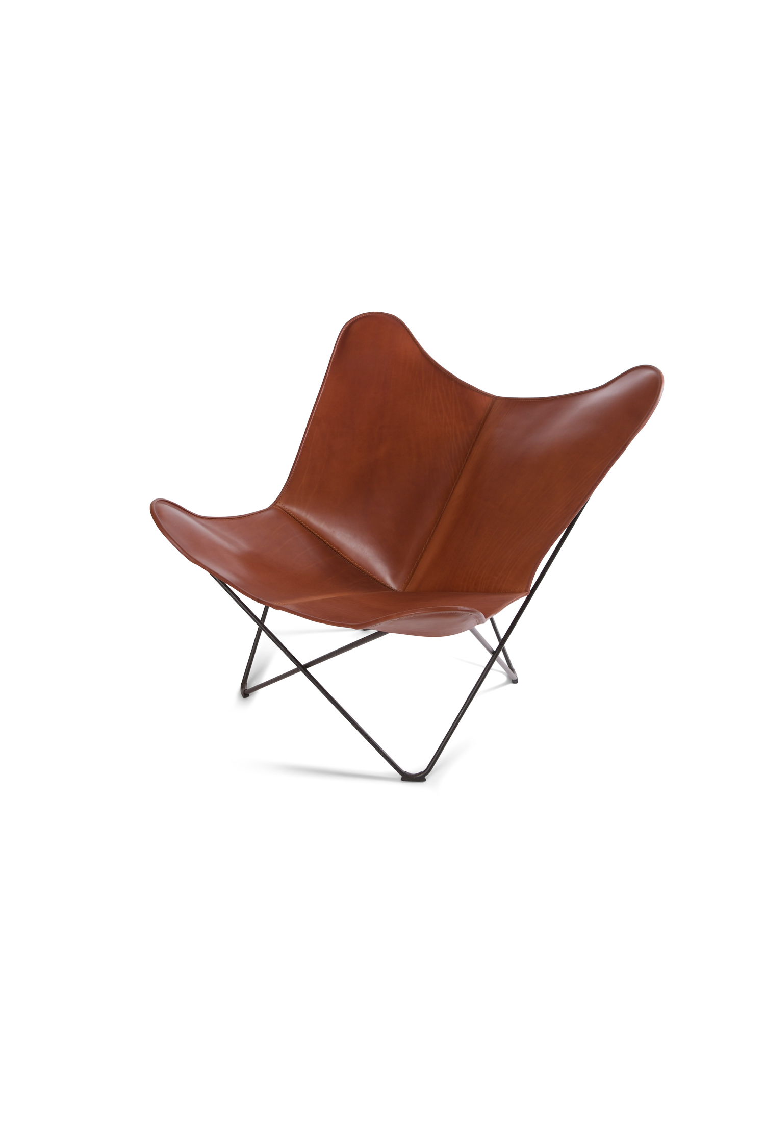 Merolina Stuhl Leder Cognac