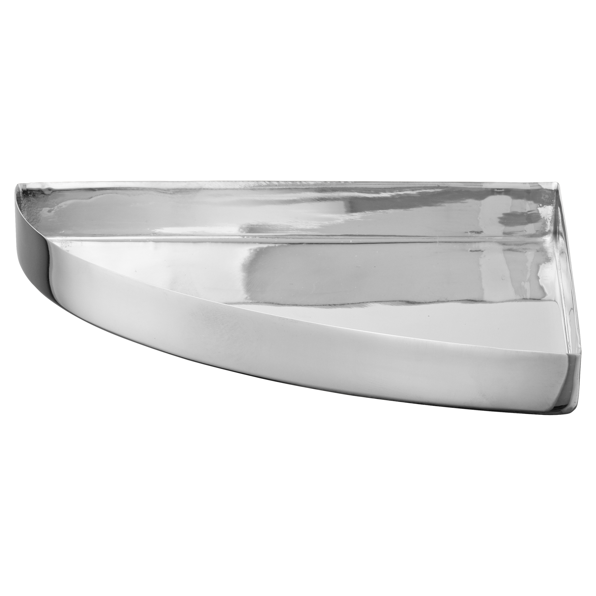 Unity Tablett Viertelkreis Silber