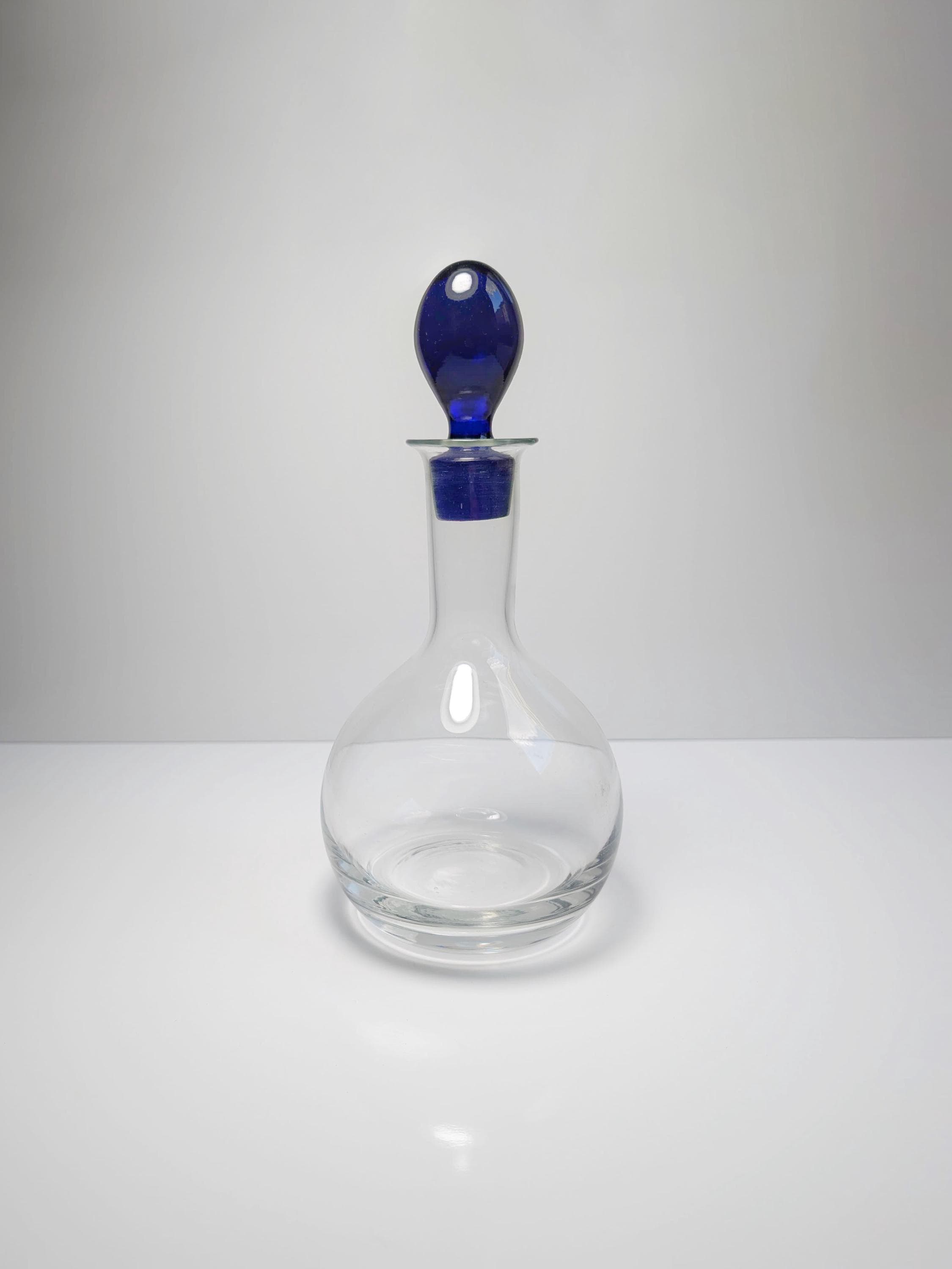 Vintage Postmodern Dekanter Glas 1990er Jahre