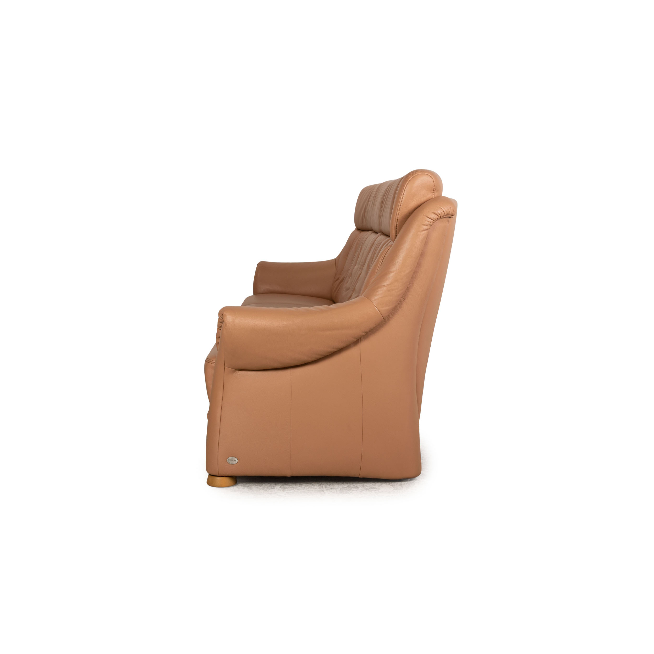 Sofa 4-Sitzer Leder Beige