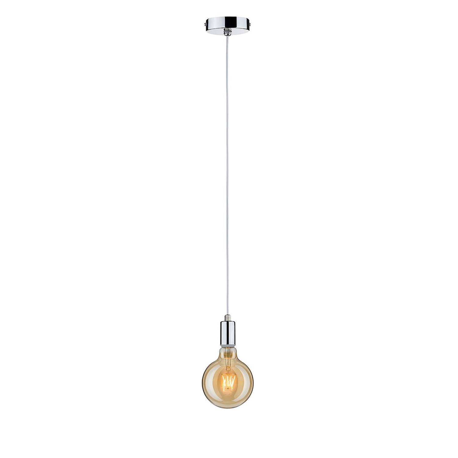 1-Flammig Larus Pendant Lamp Chrome Silver