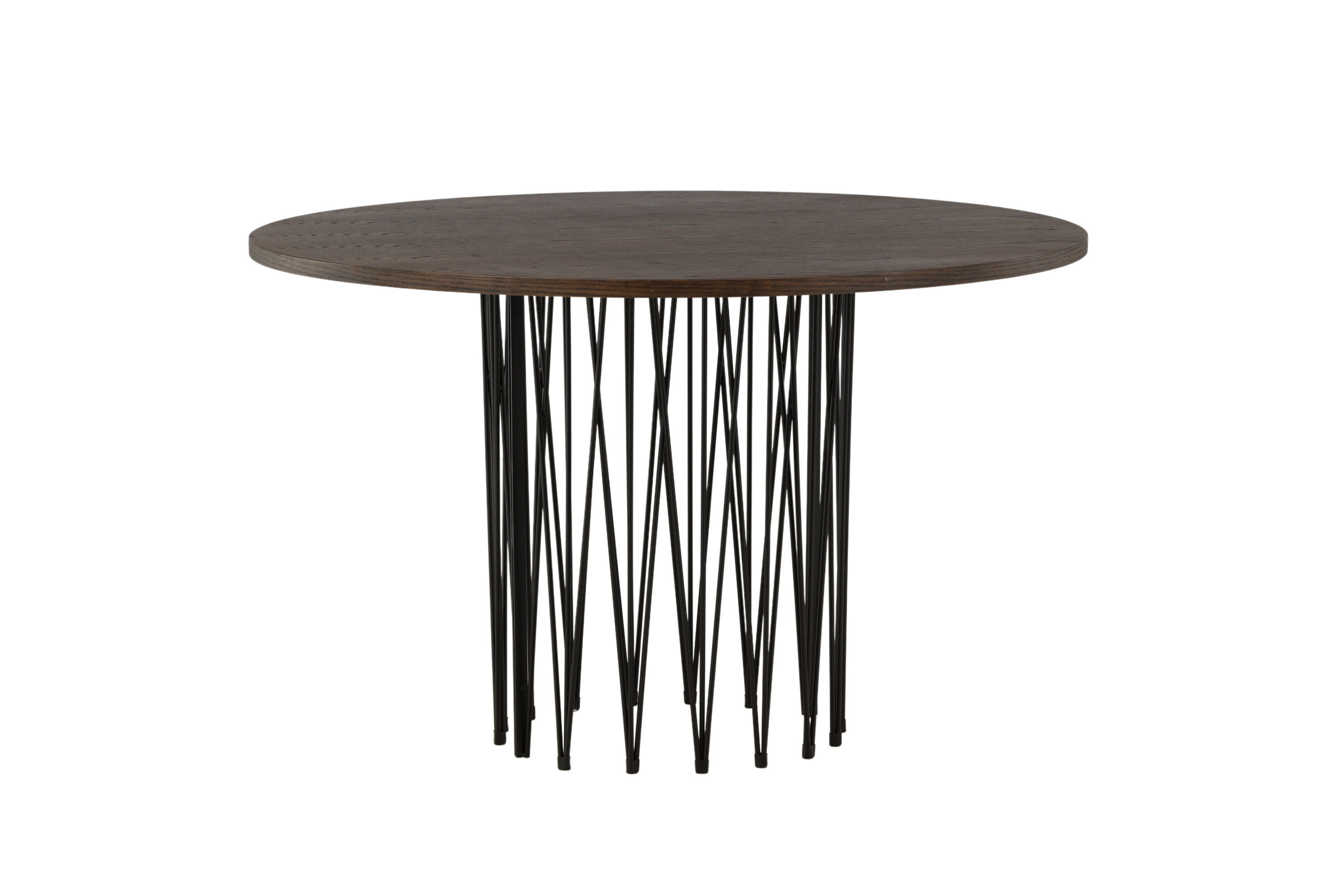 Dining Table Black Mocha Veneer Ø120cm