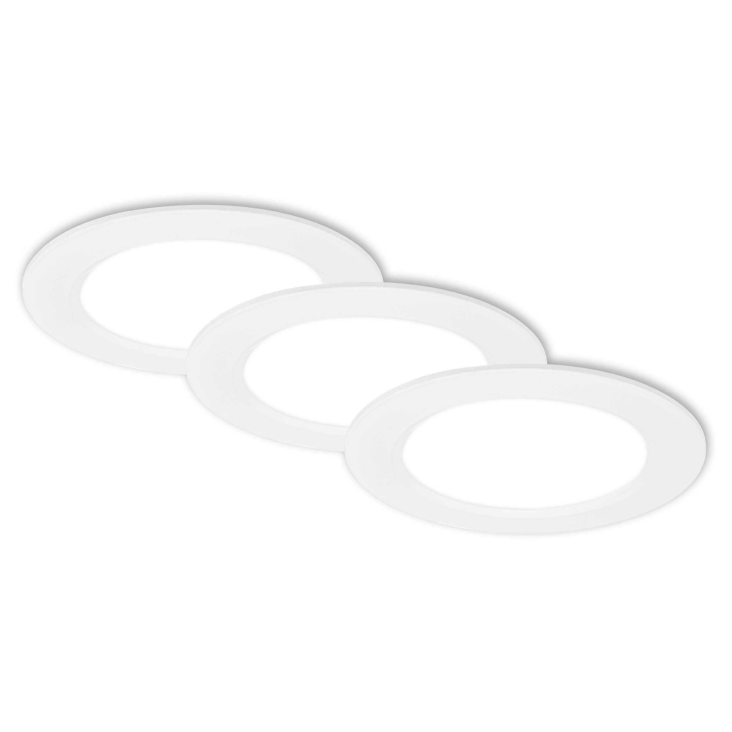 LED Einbauleuchte Jeft 3er-Set 12 cm