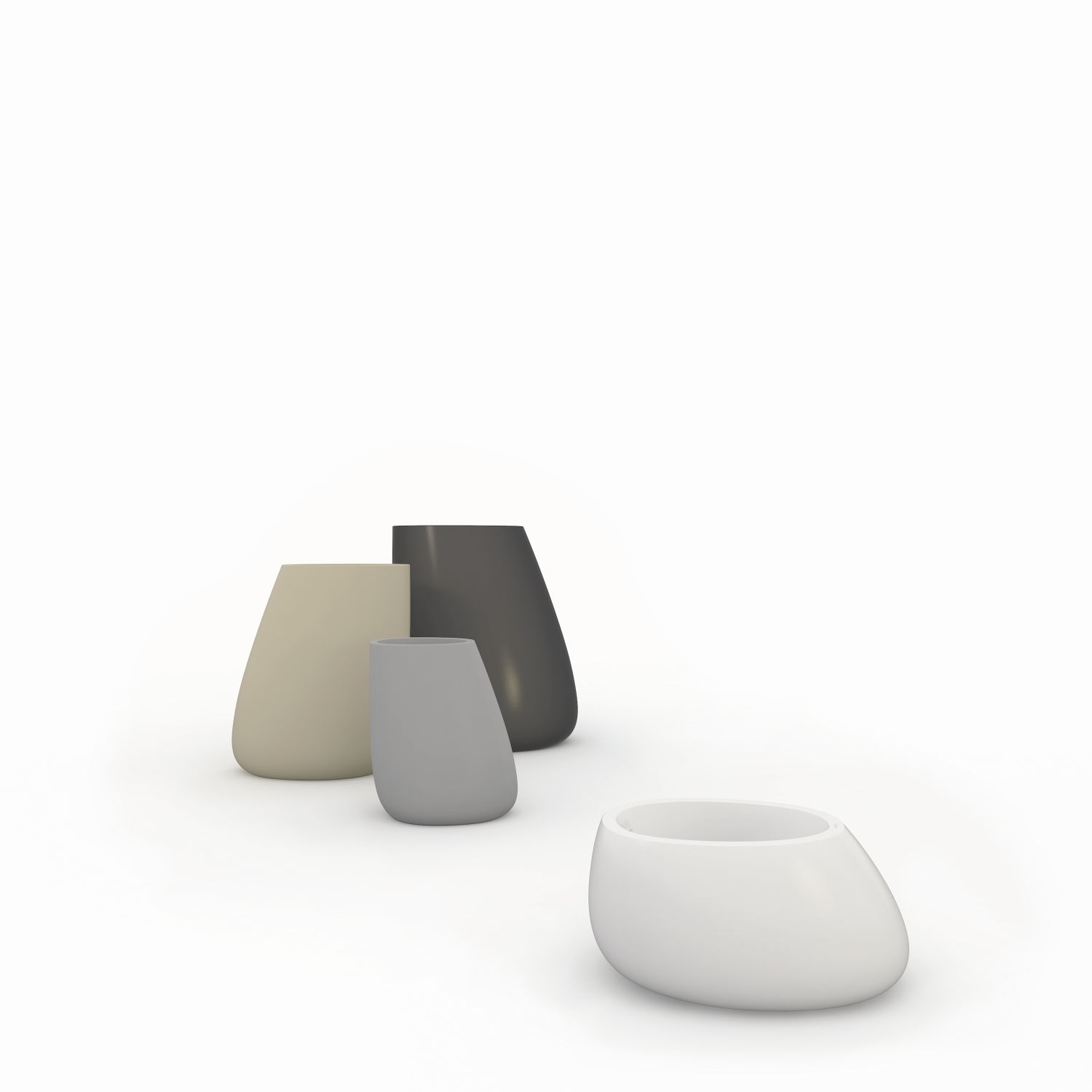 Stone Lounge Sofa Rot Vondom COCOLI