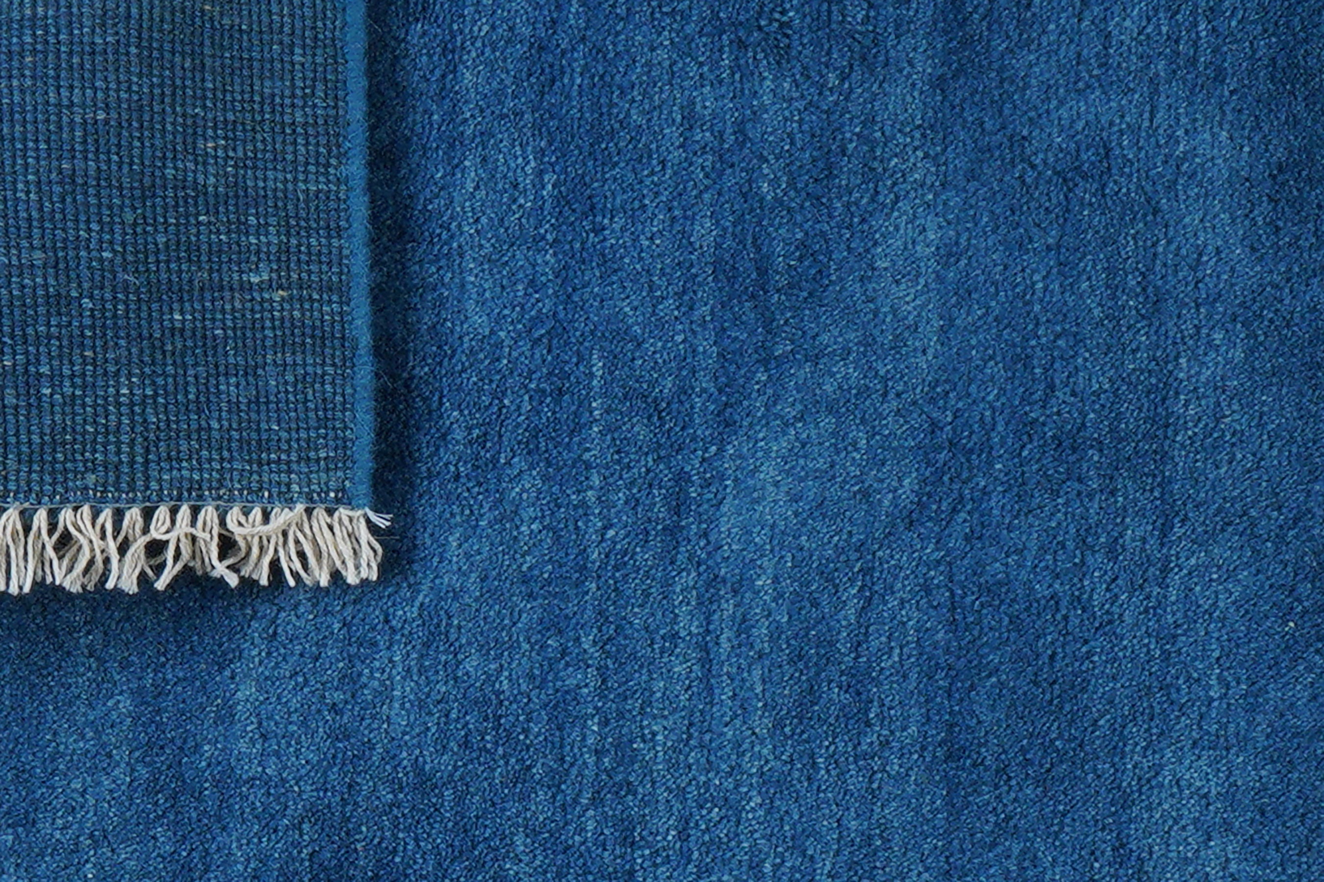 Rizbaf Gabbeh-Teppich Wolle Blau