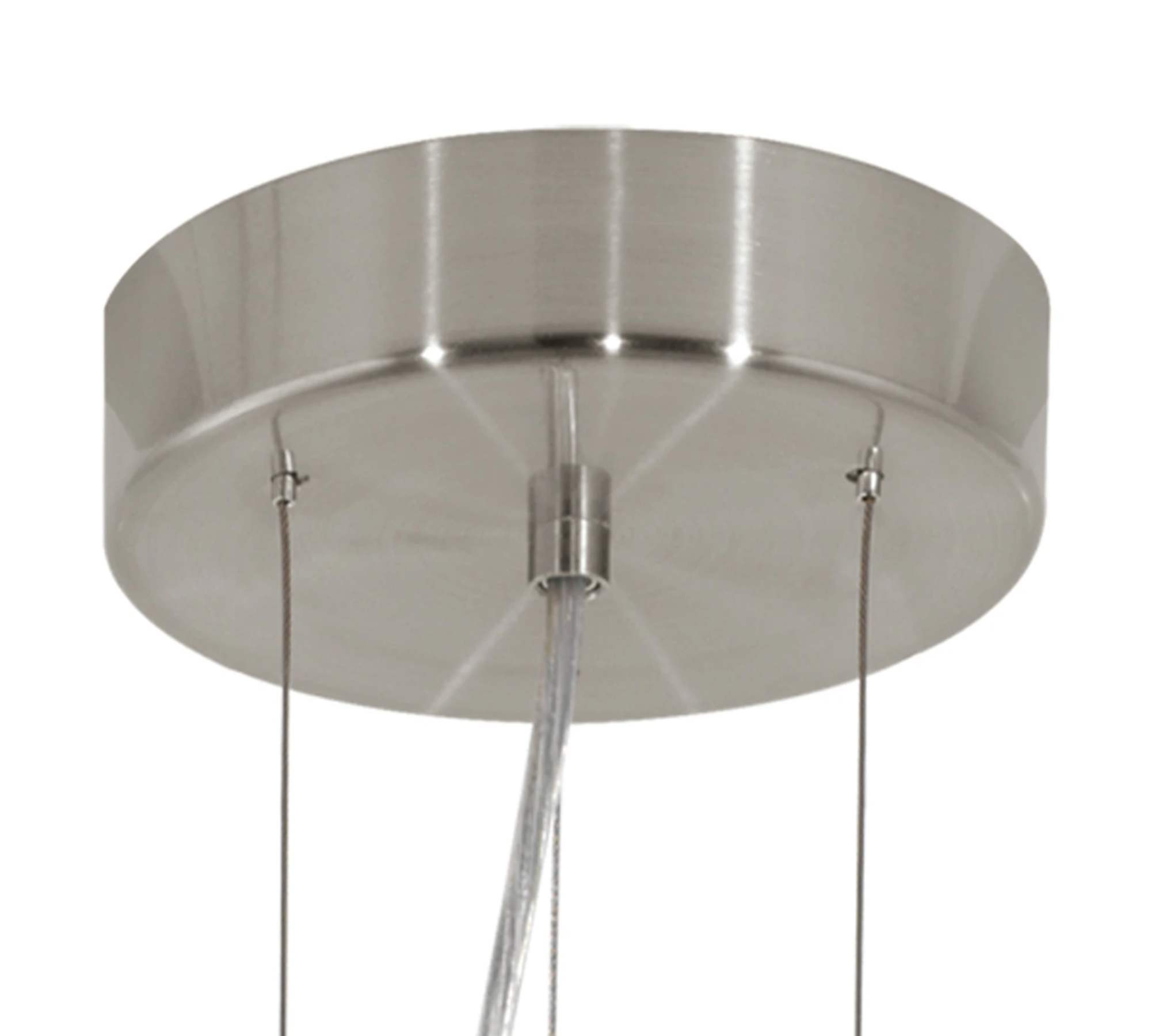 Pendant light Web fabric Brushed steel