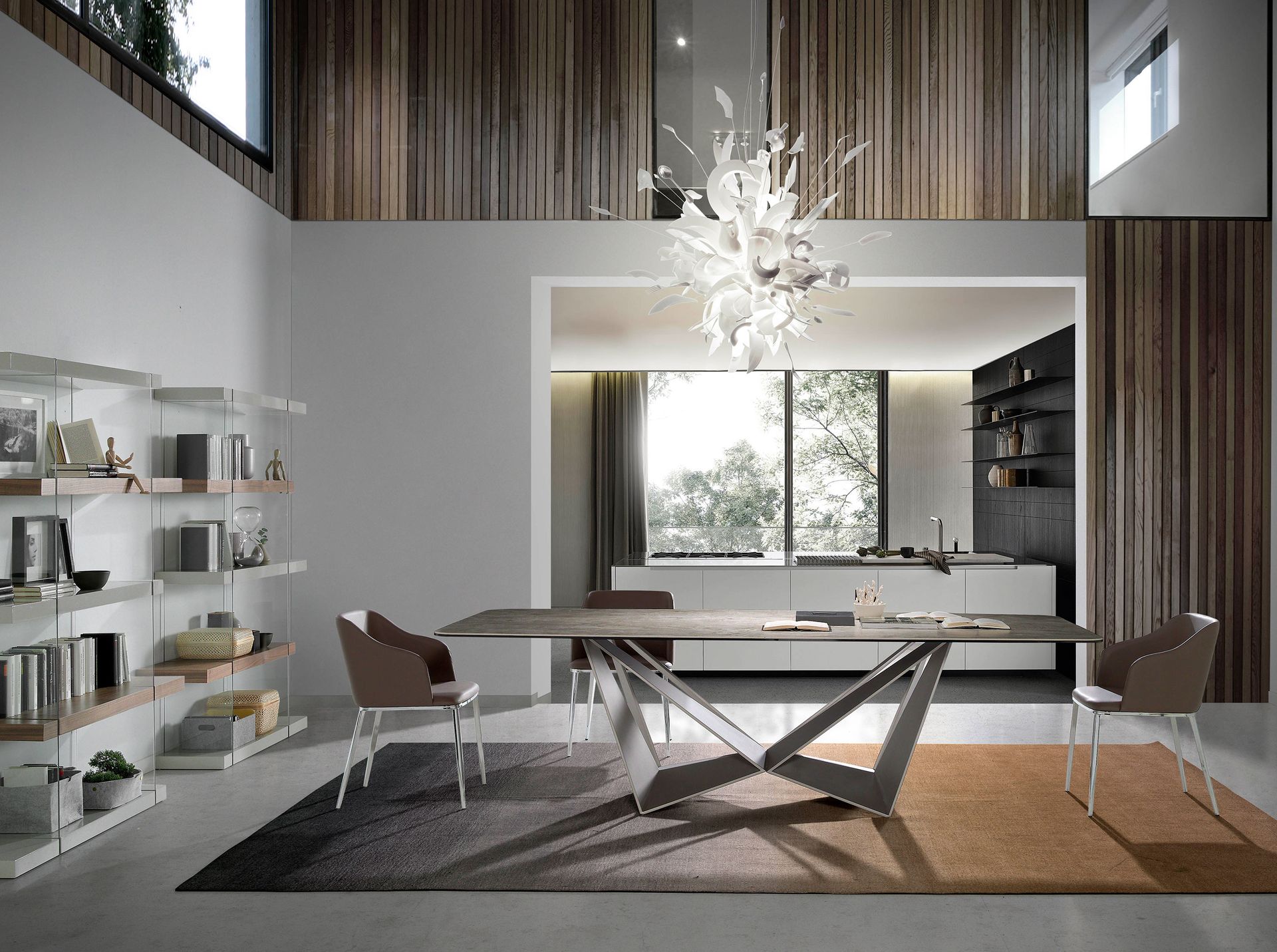 Armlehnstuhl Kunstleder Braun