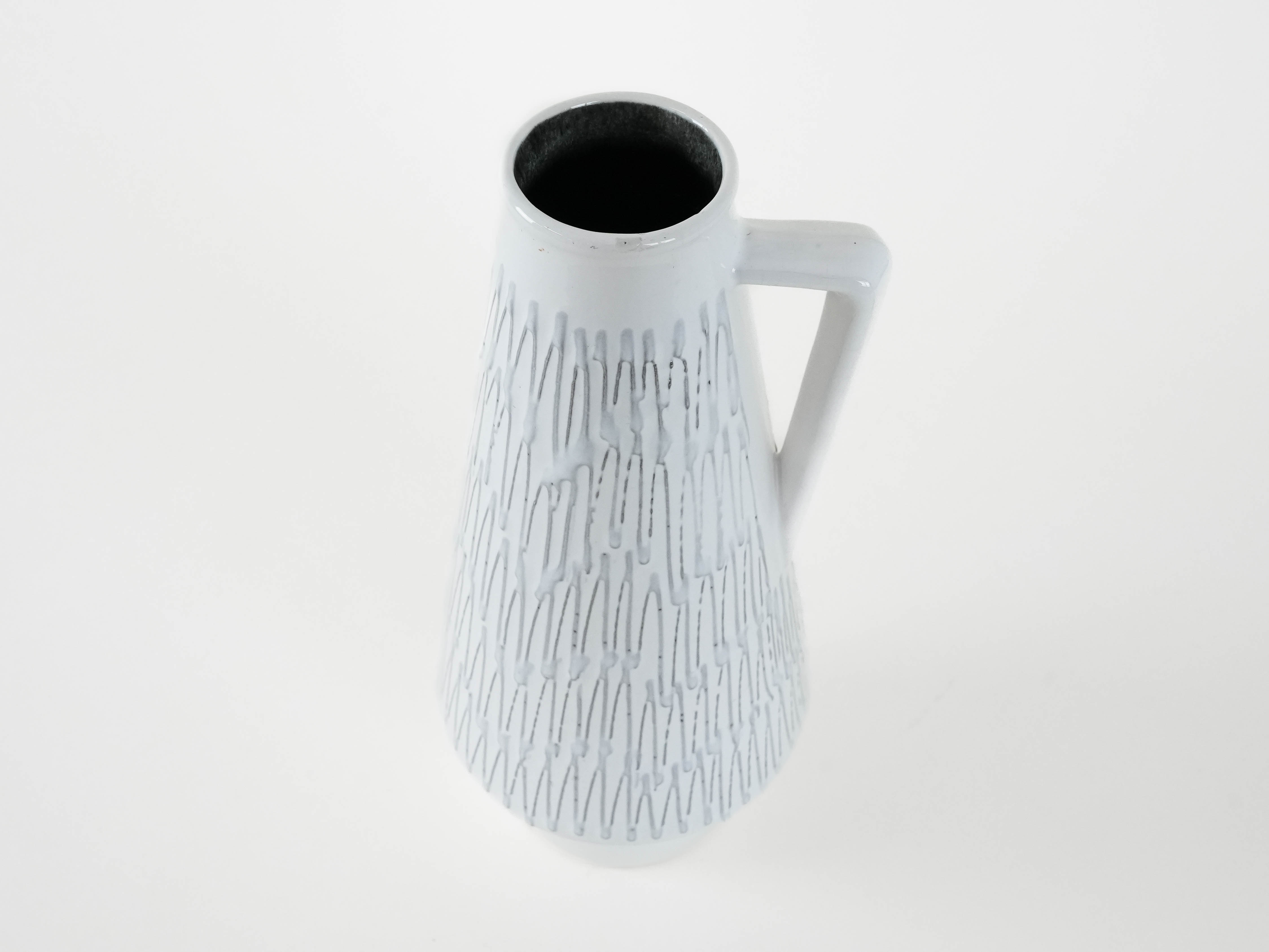 Fat Lava Ceramic vase White 1960s