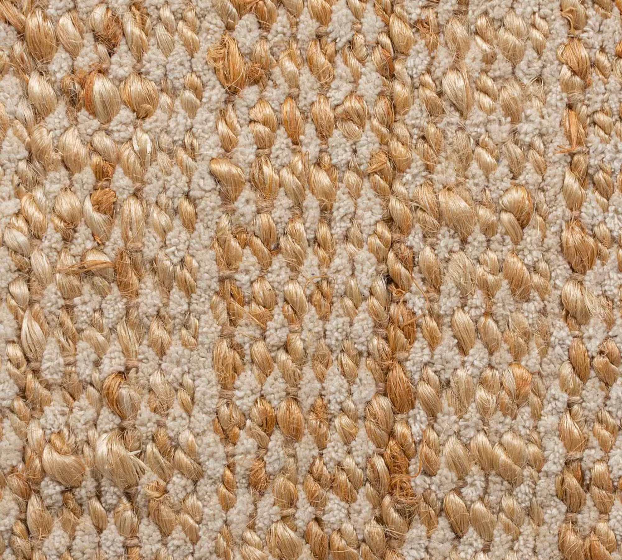 Levi Teppich Jute Baumwolle Beige 120 x 170 cm