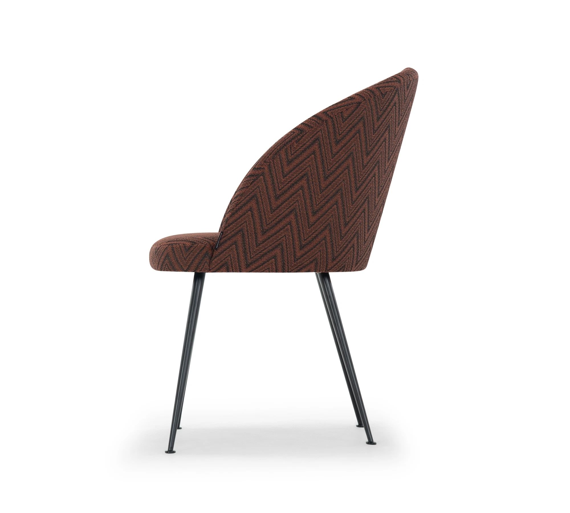 Holly Esszimmerstuhl Danilo Zigzag Burnt Mocca
