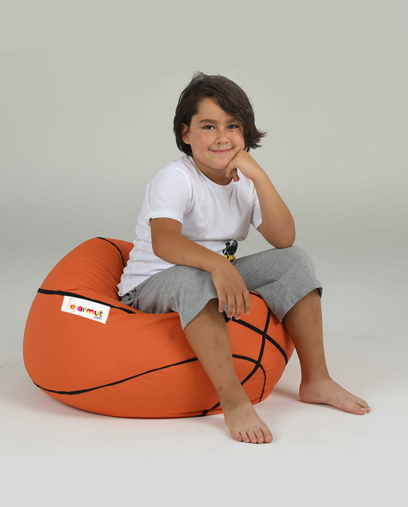 Basketball Kids Garten Sitzsack Orange