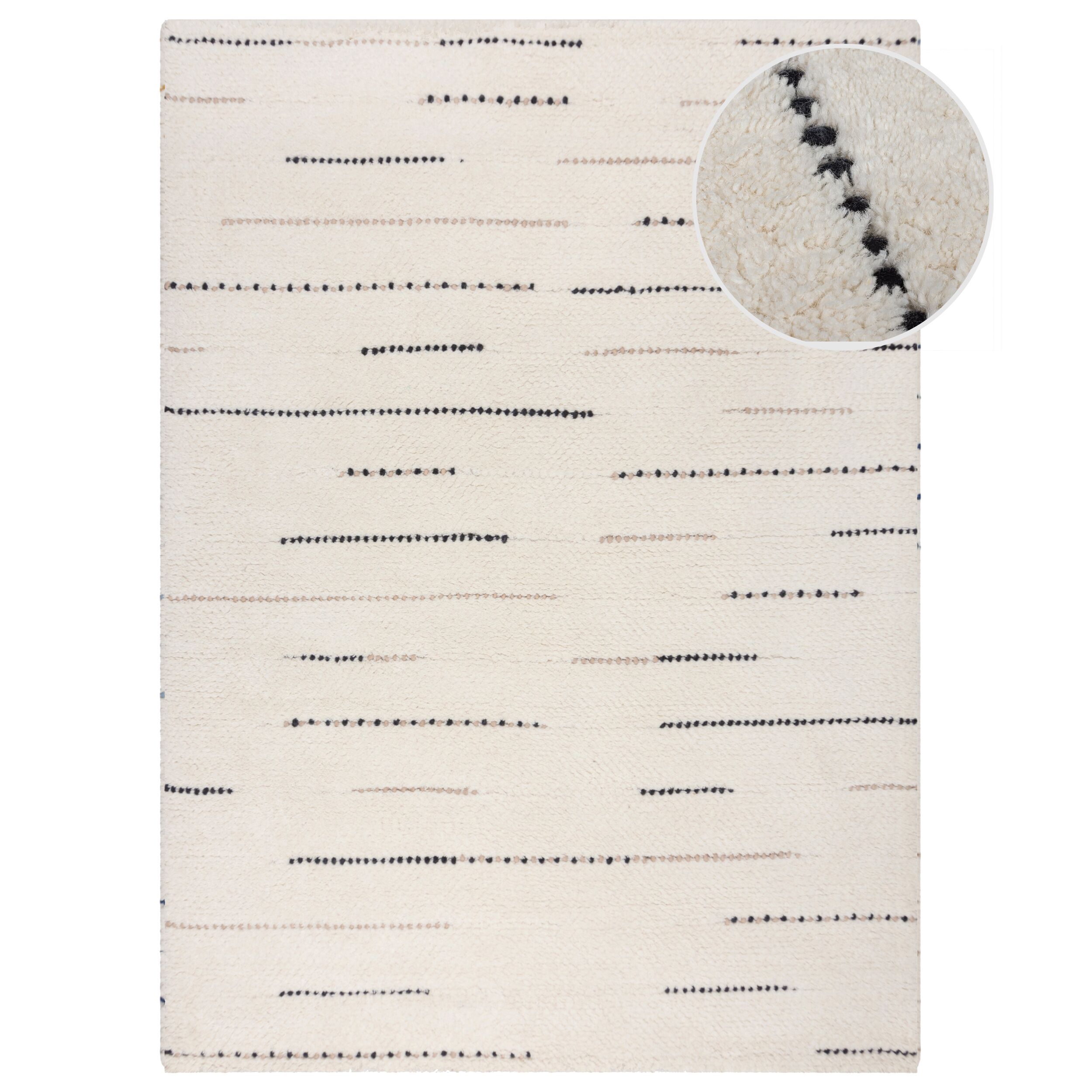 Dottie Linear Teppich Wolle 120x170cm