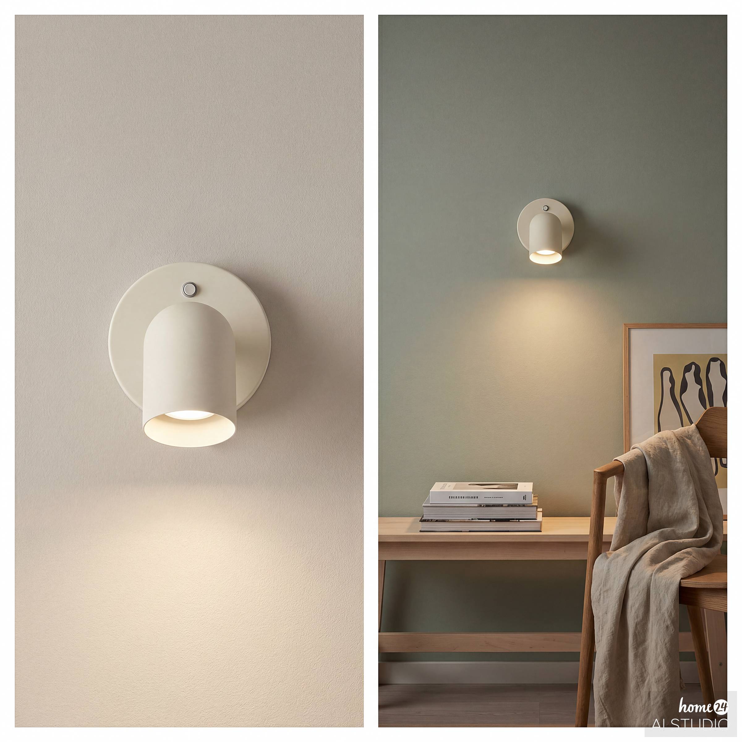 DINA Battery-Powered Wall Light 3-Stage Dimmer Beige