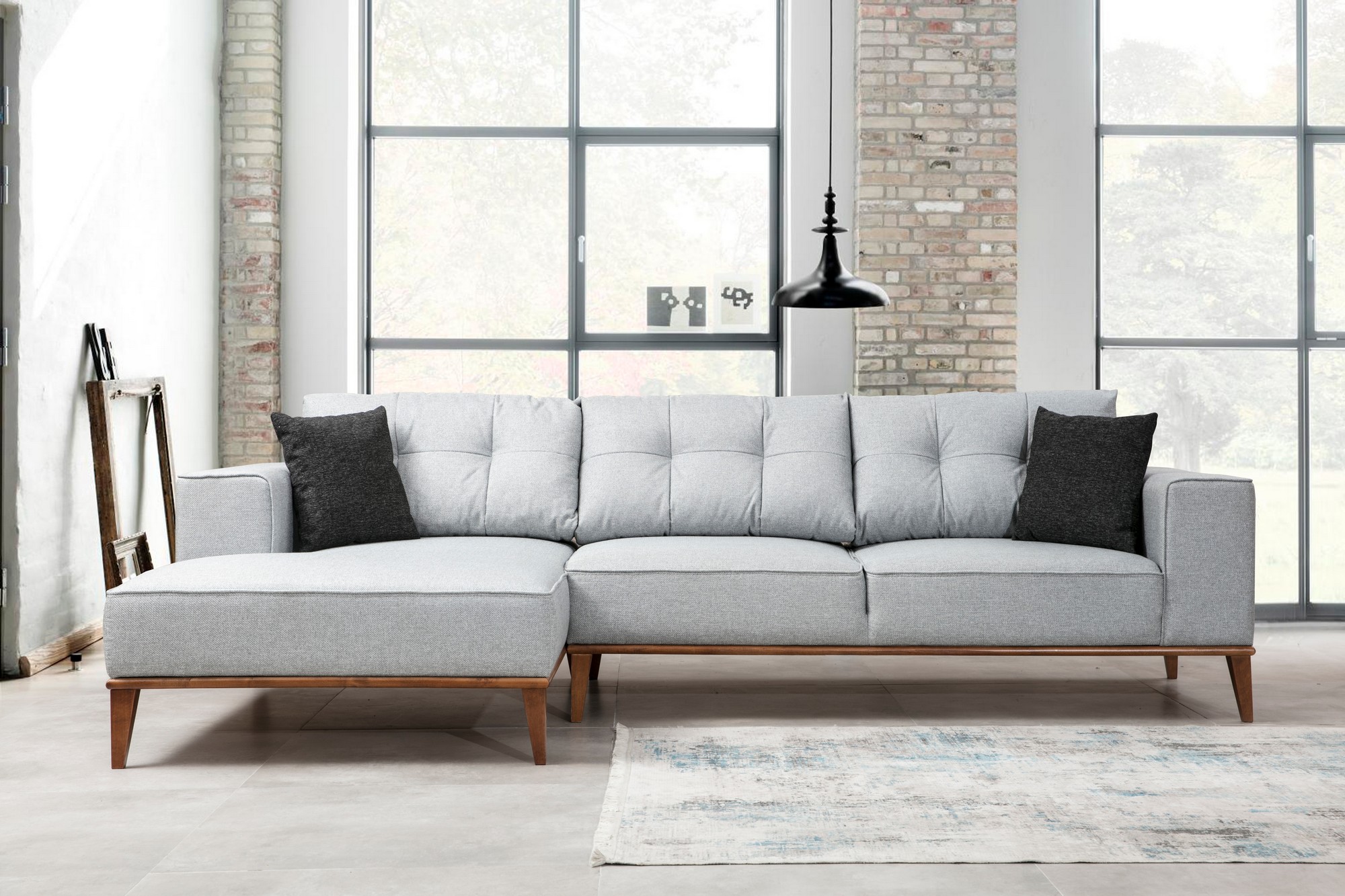 Montana Corner Sofa Left Grey