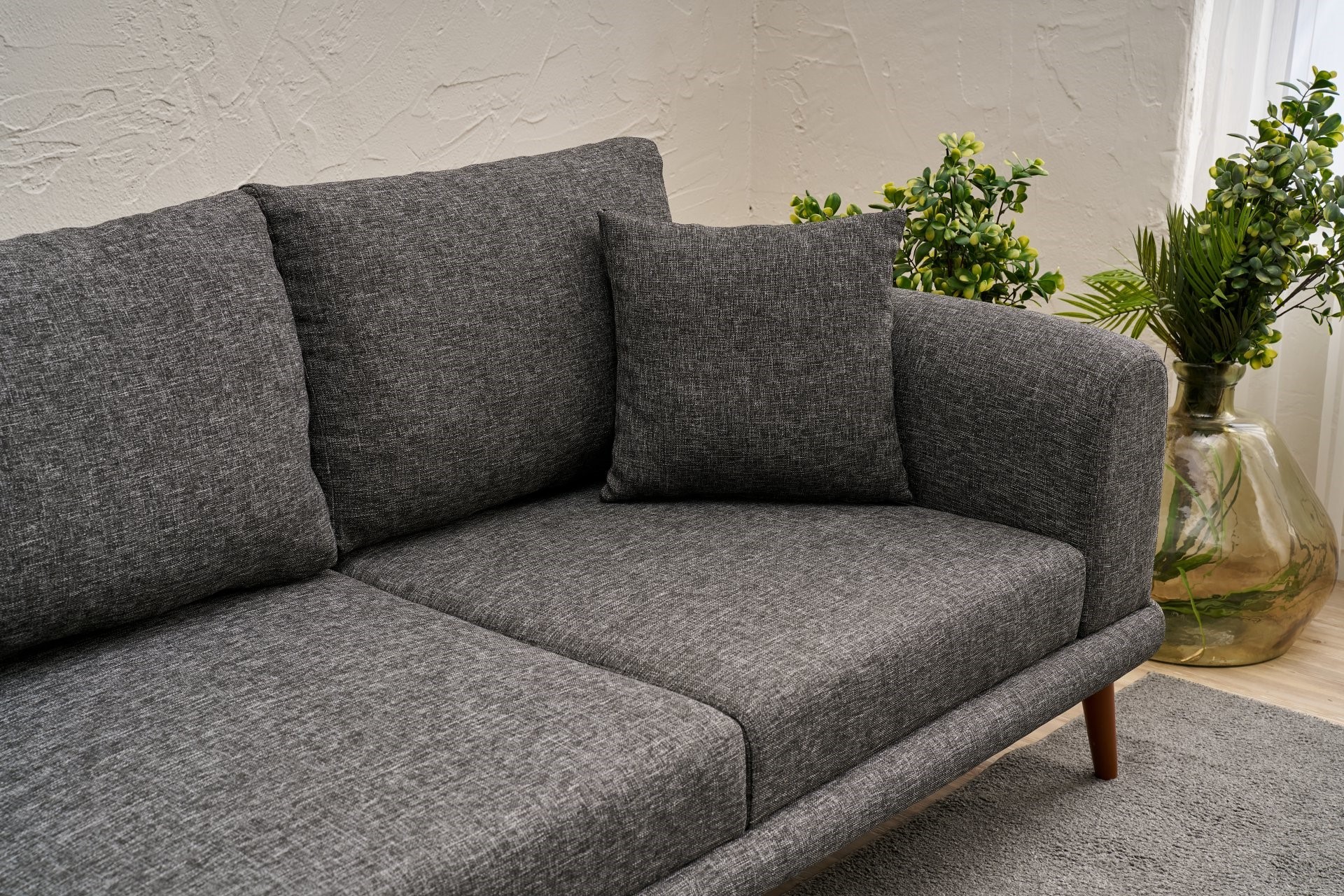 Seren Sofa Récamiere Links Anthrazit