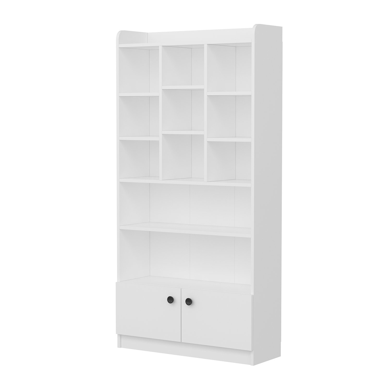 Tokyo Bücherregal Holzfurnier Weiß