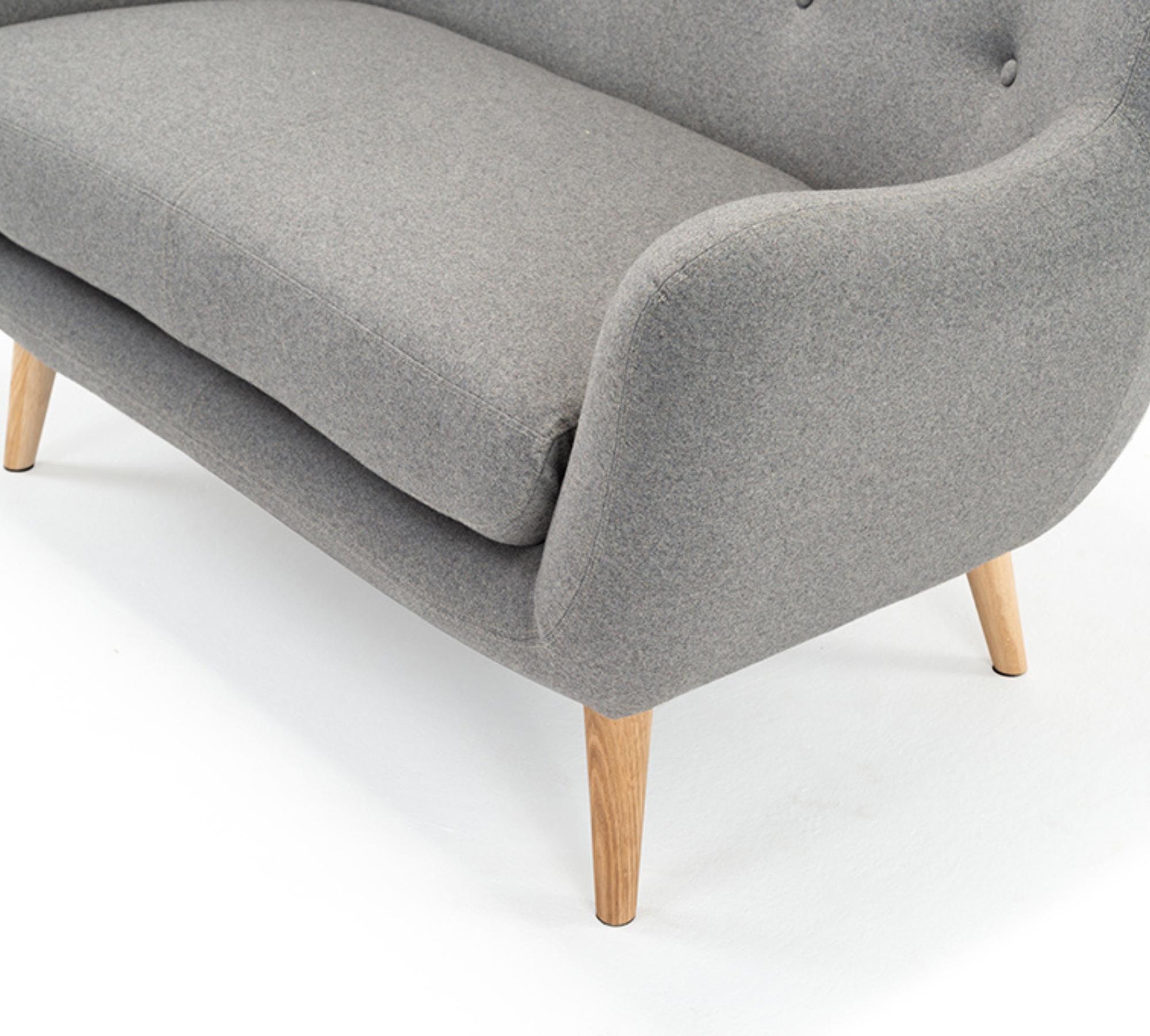 Herman Sofa 2-Sitzer Elliot Light Grey