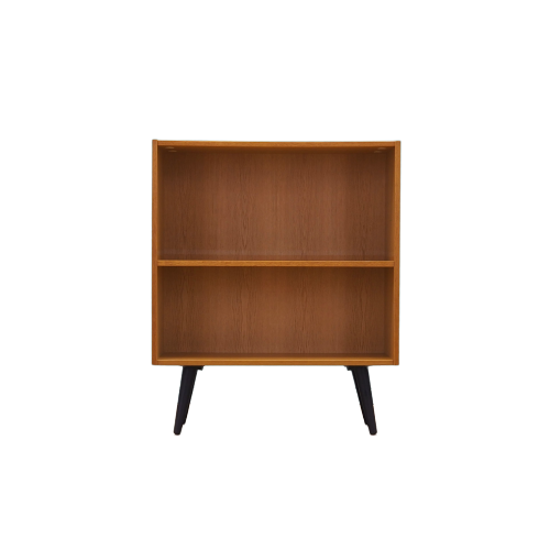Vintage Bookshelf Ash Wood Brown 1970s