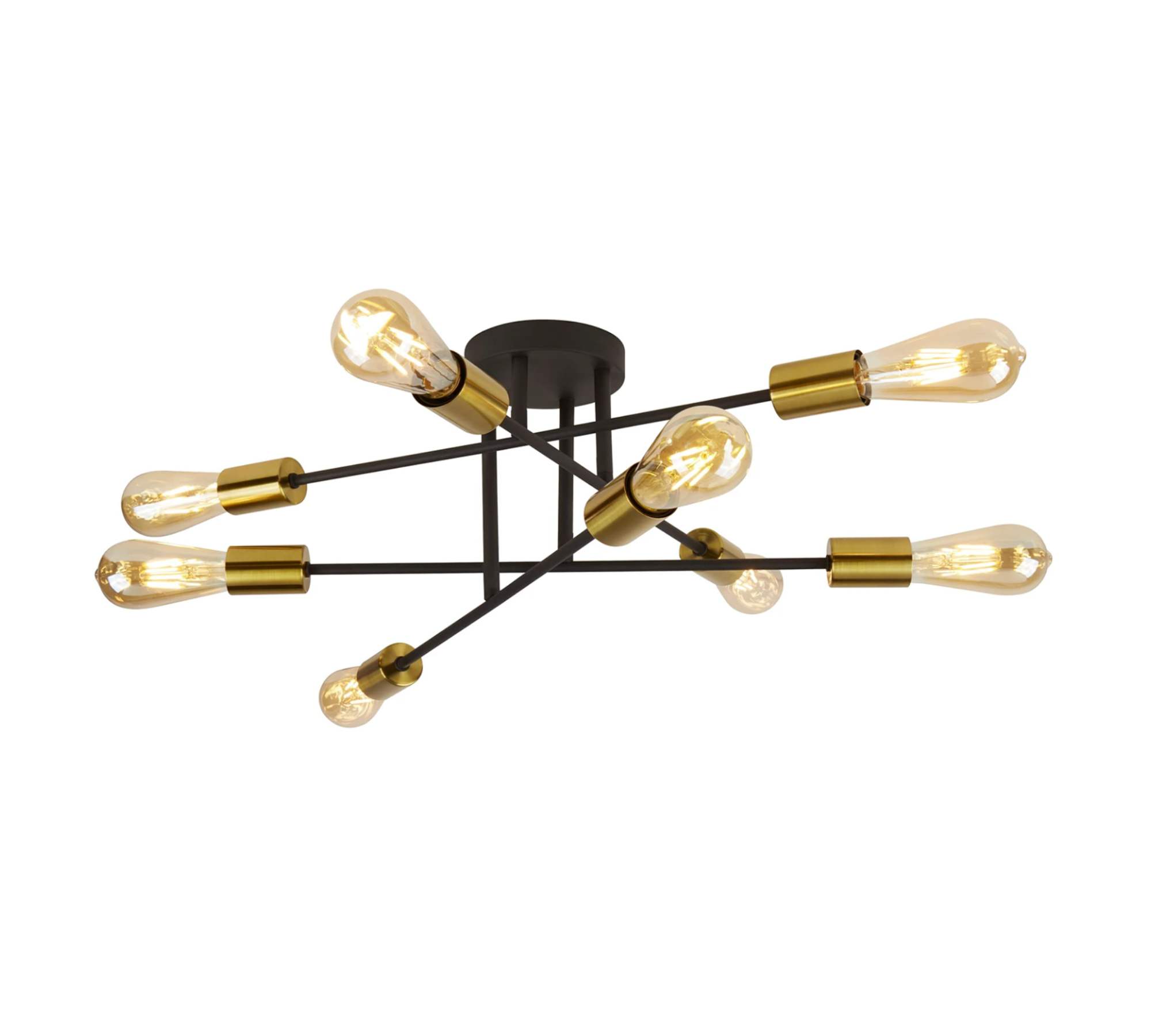 Deckenleuchte 8-flammig Stahl