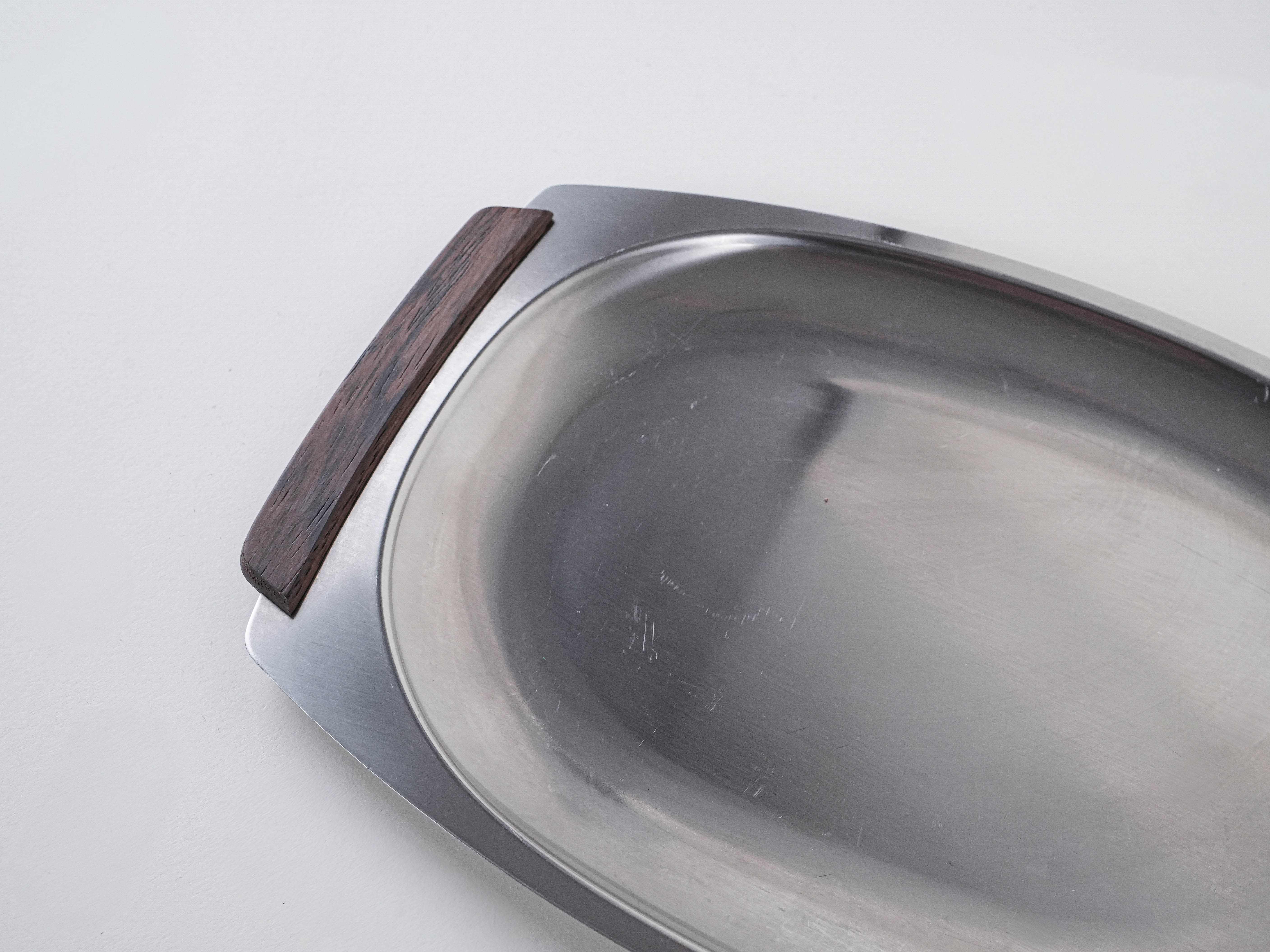 Stainless steel tray 1970s