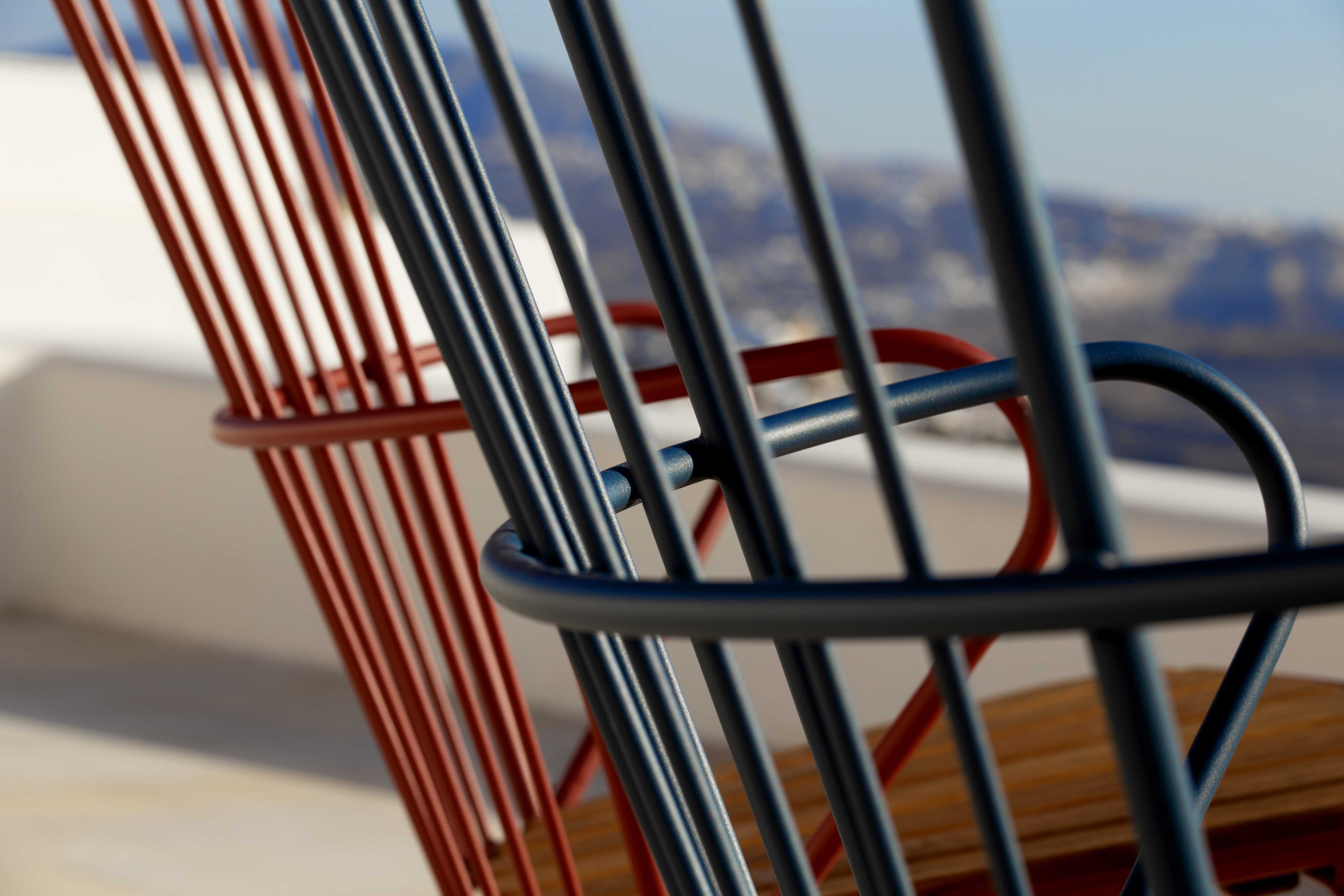 PAON Schaukelstuhl Blau