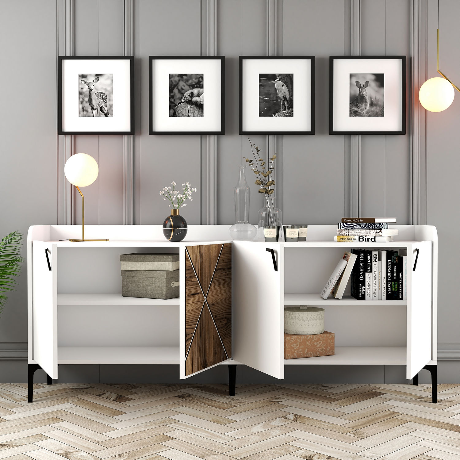 Venedik Sideboard Weiß